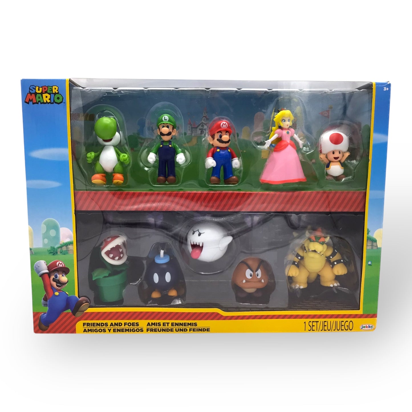 Super Mario Friends & Foes 10-Figure Set | Jakks 2022 Nintendo Collection New