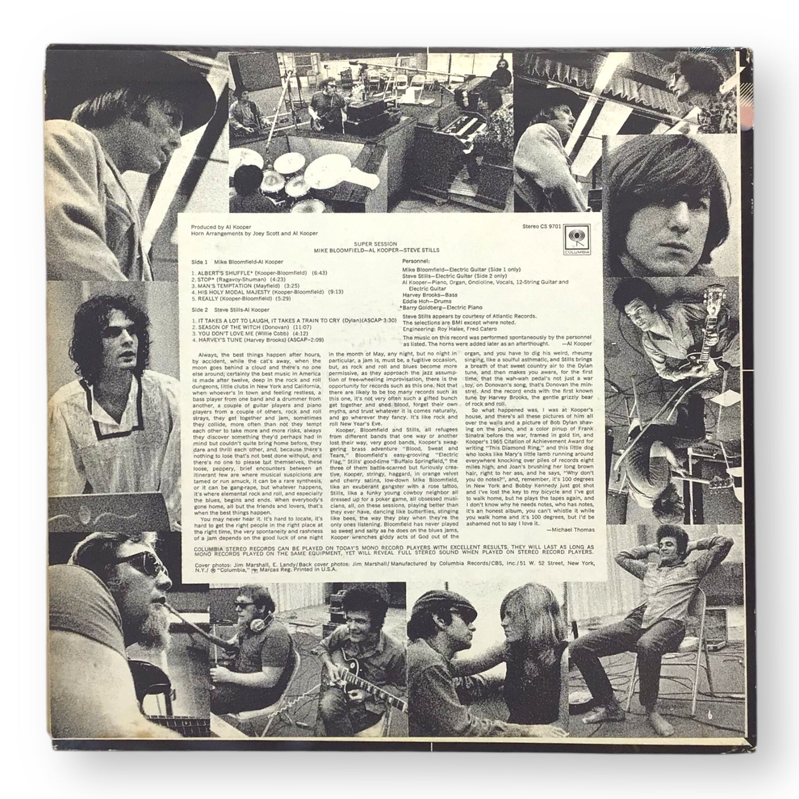 Super Session Vinyl LP Bloomfield Kooper Stills Preowned Classic Rock