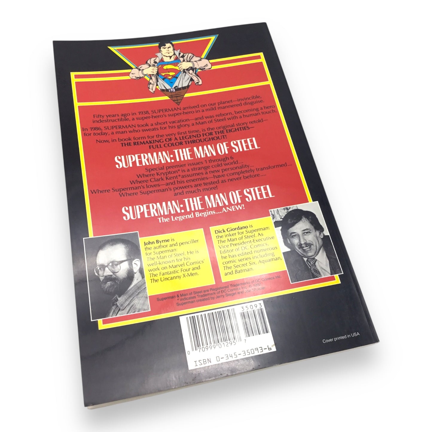 Superman: The Man of Steel – Remaking of the Legend TPB (1986, DC Comics) Signed by Dick Giordano