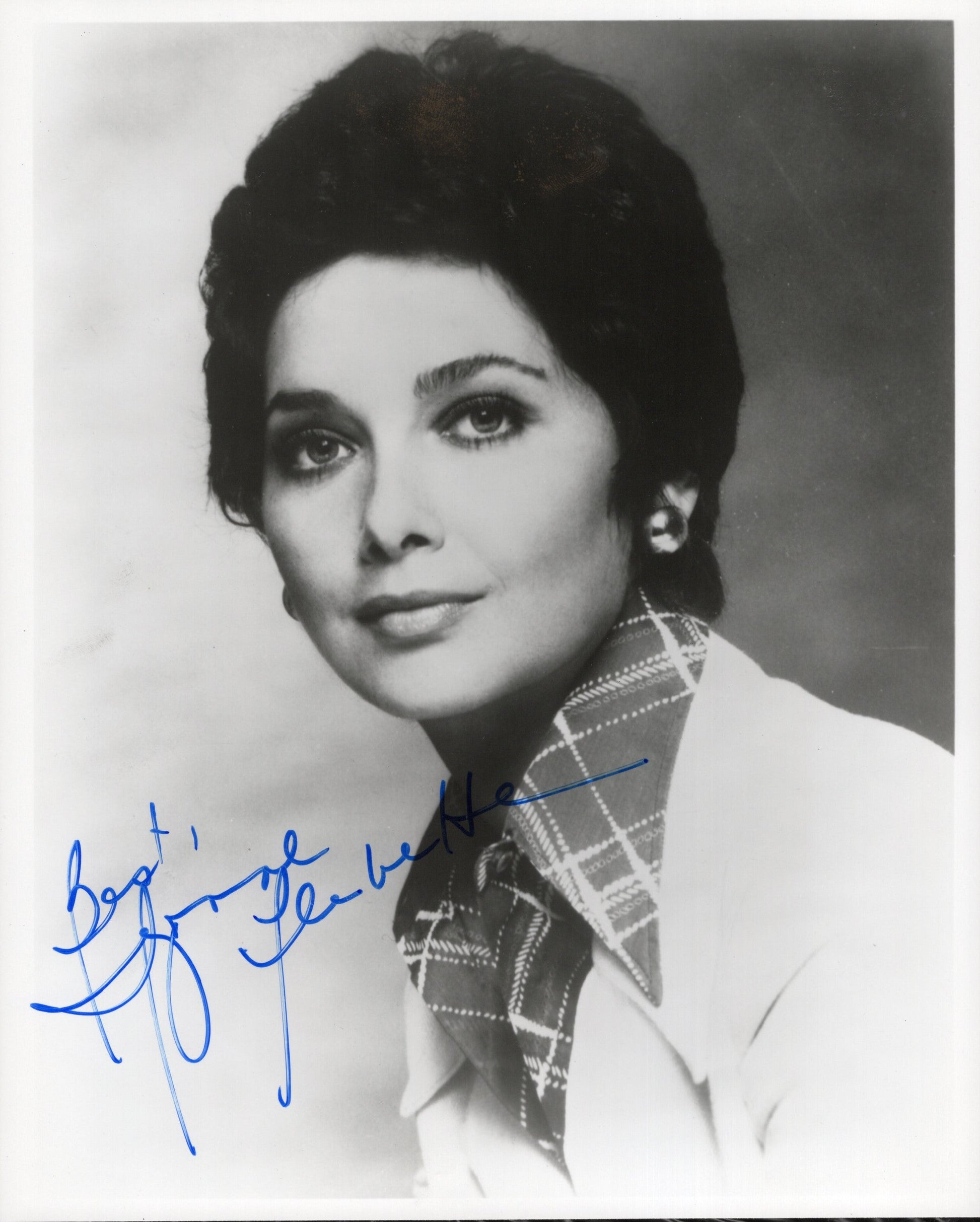 Suzanne Pleshette from The Bob Newhart Show Signed Photo 8x10 B&W, Personalized "Best"