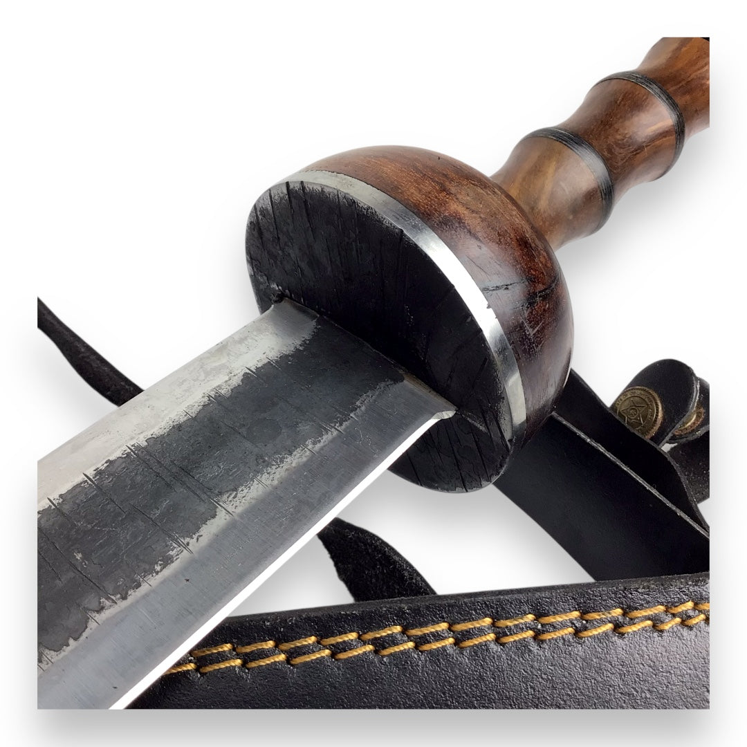 Sword Gladiator-Type with Sheath | Local Blacksmith Tempered Damascus Steel