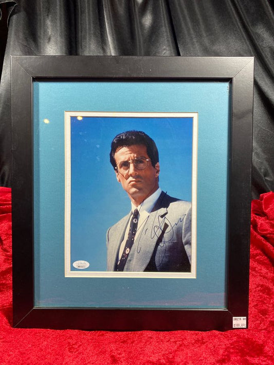 Sylvester Stallone Autographed 8x10" Photo in Matted Frame JSA COA