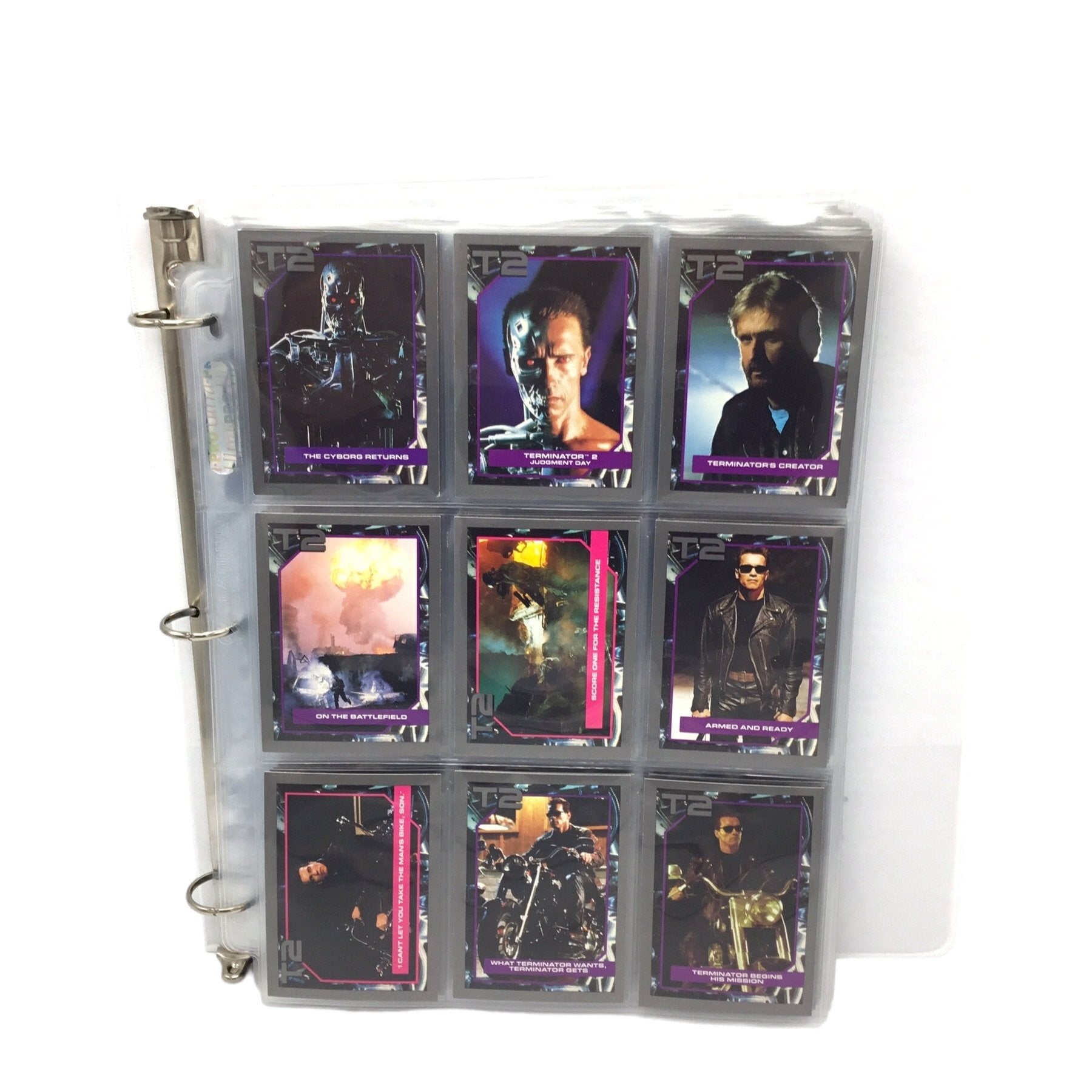 TERMINATOR 2 JUDGEMENT DAY MOVIE 1991 IMPEL COMPLETE BASE CARD SET OF 140 + 10