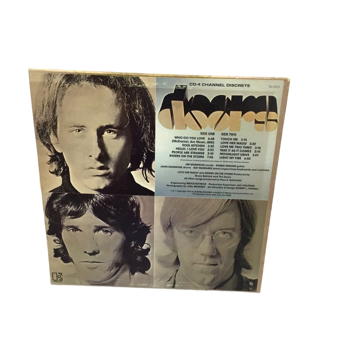 THE DOORS Best of the Doors CD-4 Channel Discreet Quadradisc Record Quad LP NM-