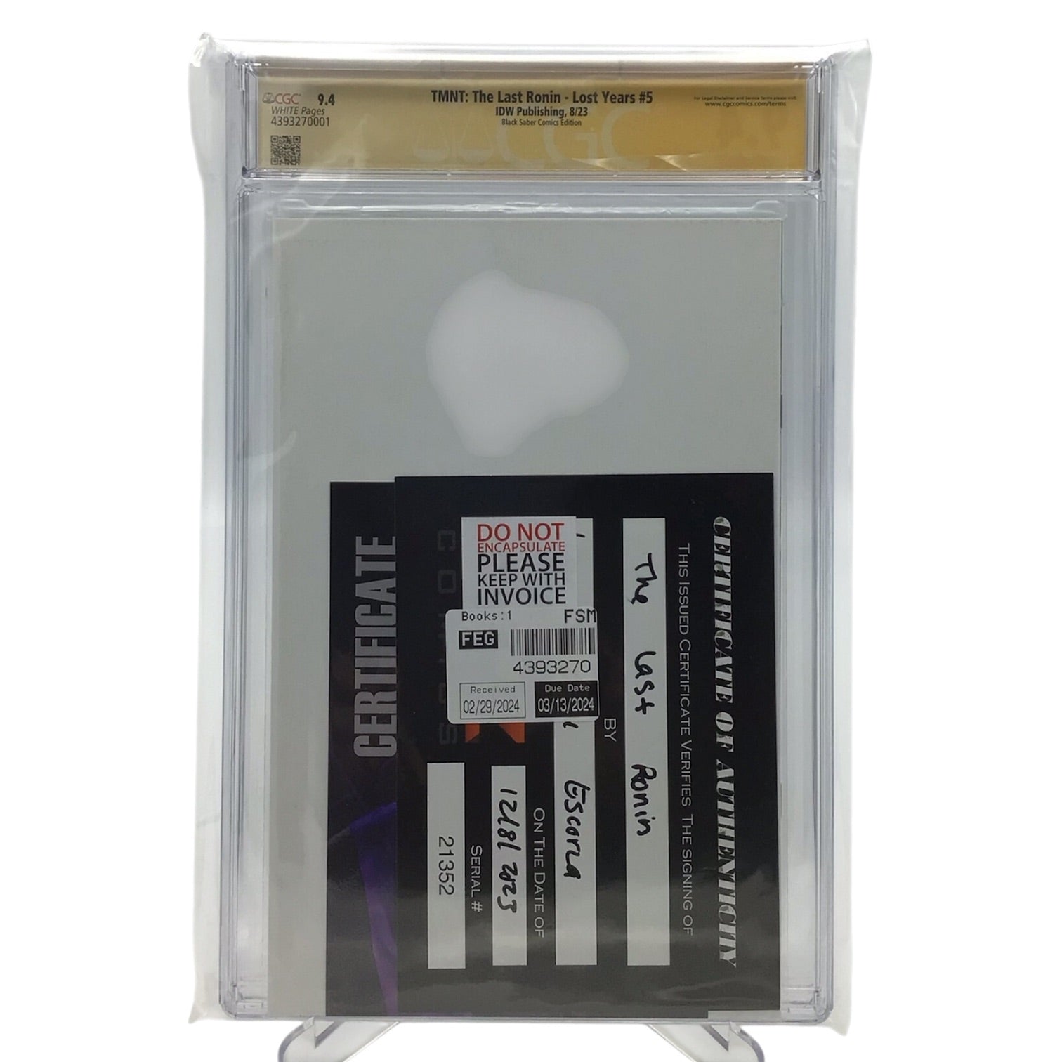 TMNT: The Last Ronin - Lost Years #5 - CGC Signature Series Graded 9.4