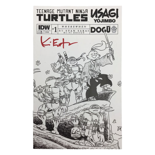 TMNT Usagi Yojimbo: WhereWhen #1 Dogu Exclusive #1118/1500 Signed by Kevin Eastman – COA