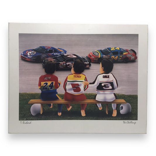 T. Richard "The Challenge" NASCAR Print - 22 x 24 Inches