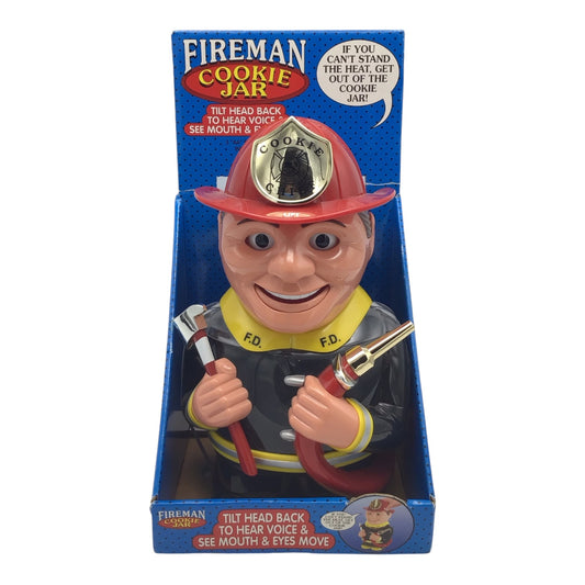 Talking Fireman Cookie Jar - Fun-Damental Too LTD 2002