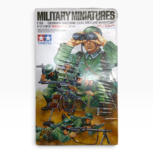 Tamiya German Machine Gun Troops Infantry 1:35 Scale Model Kit 35038 – Military Miniatures – 1974 – New