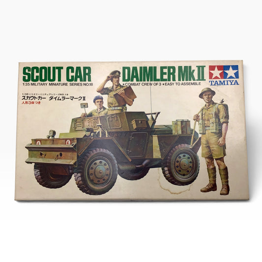Tamiya MM118-350 1/35 British Scout Car Daimler Mk.II Scale Model Kit - 1972