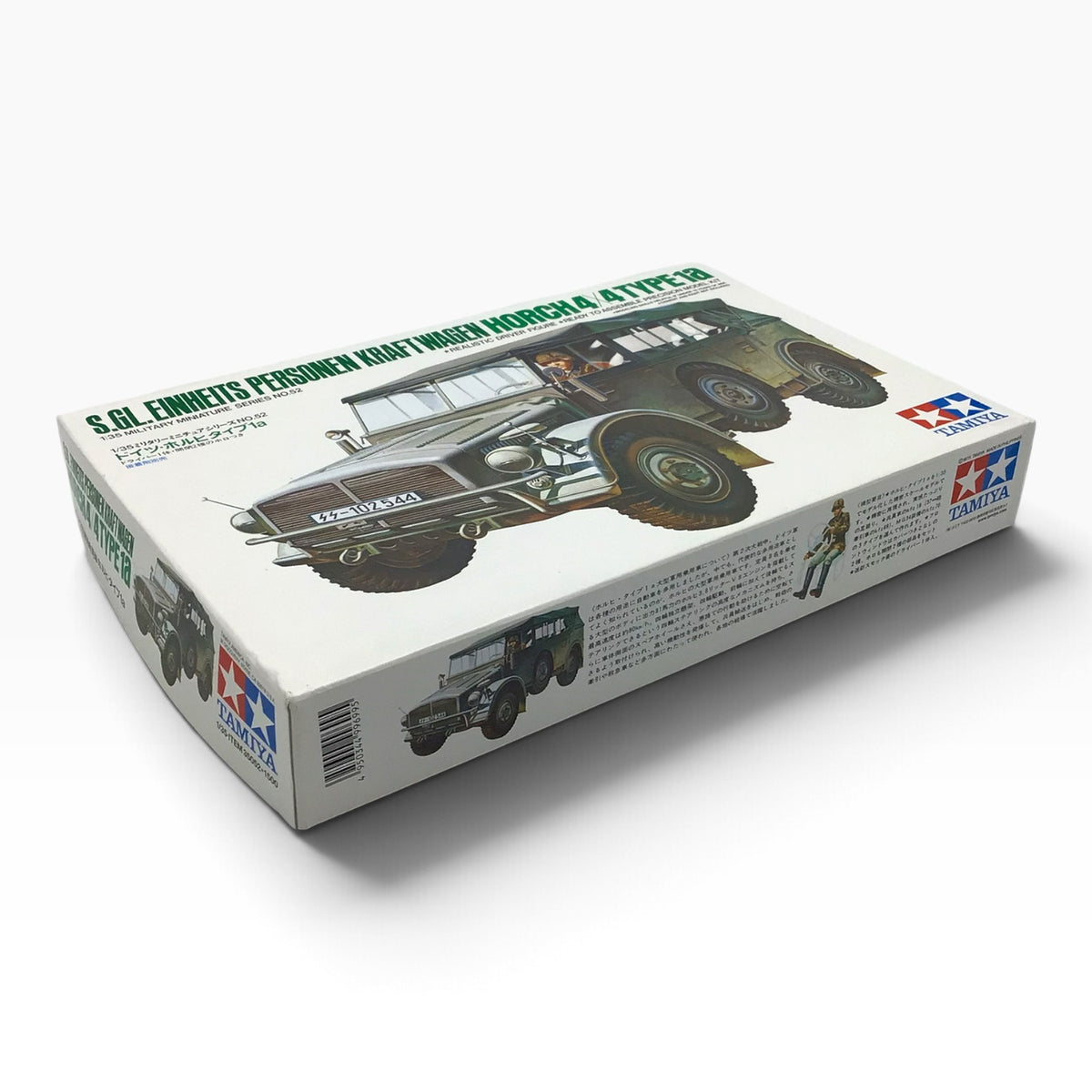Tamiya S.GL. Einheits-Pkw Horch 4x4 Type 1A – 1975 – Military Miniatures Series #52 – 1:35 Scale