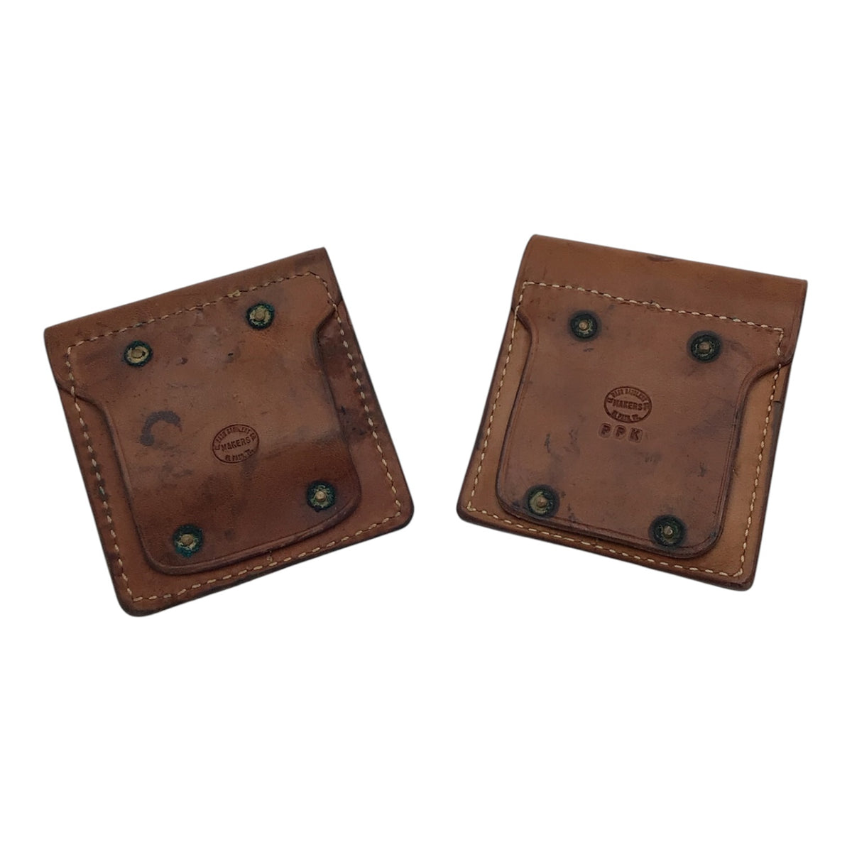 Tan Leather Dual Magazine Pouch Set of 2 - El Paso Saddlery