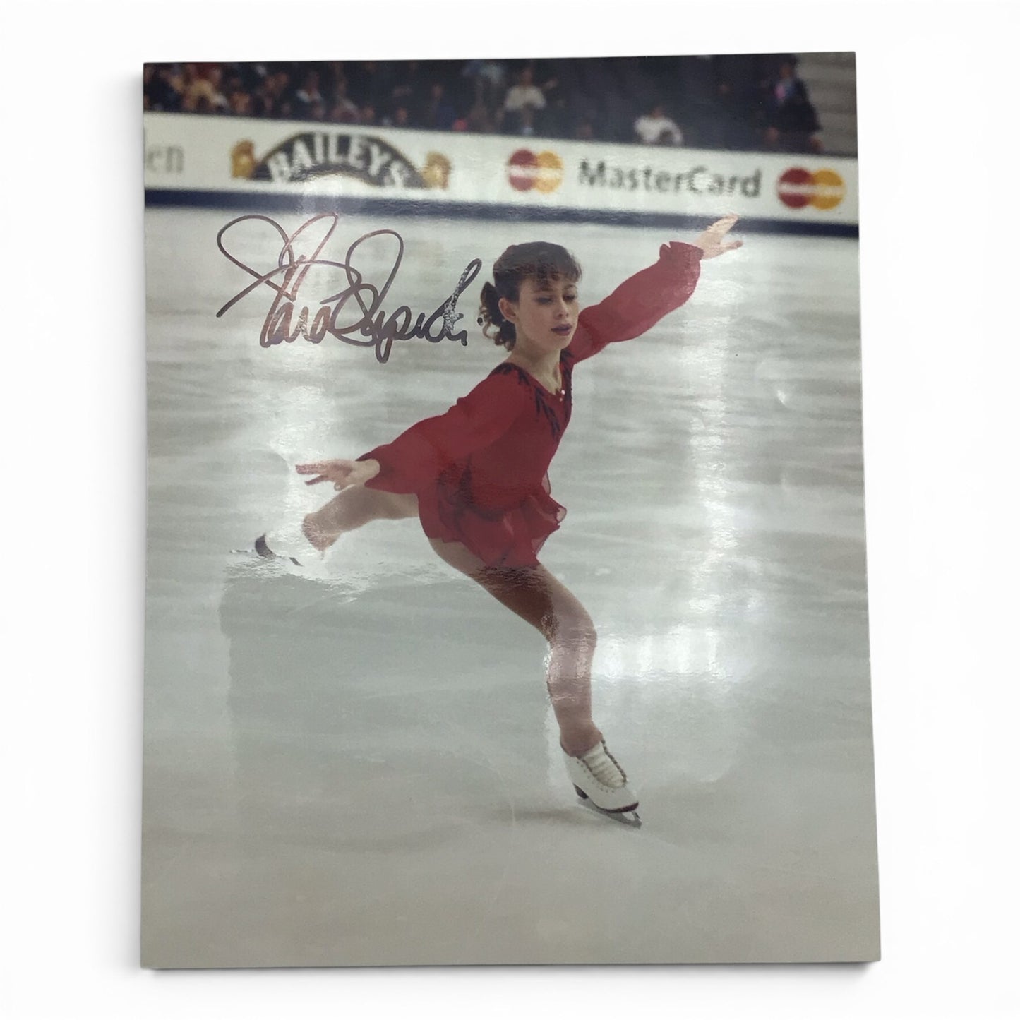 Tara Lipinski Red Outfit Autograph - 8x12 Photo