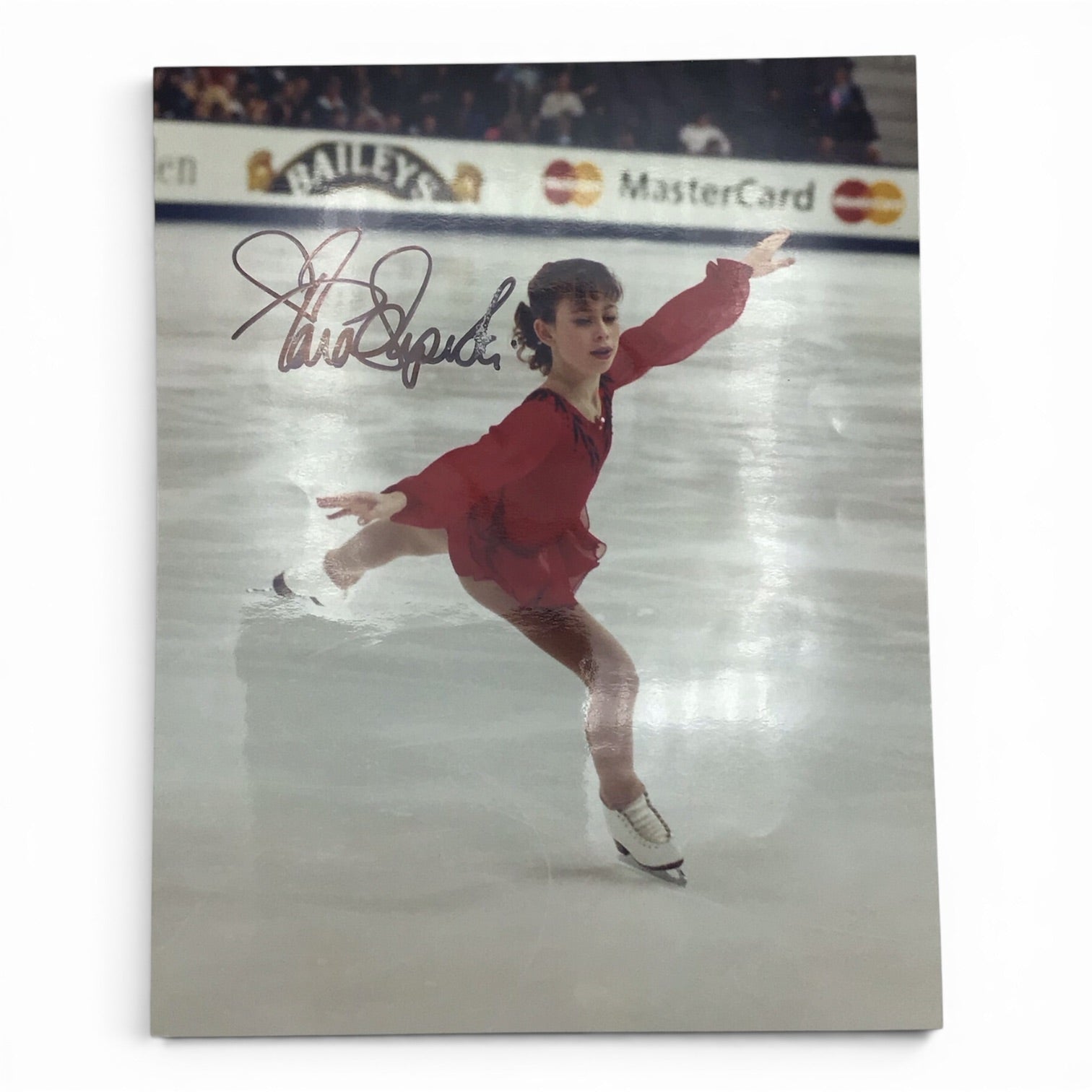 Tara Lipinski Red Outfit Autograph - 8x12 Photo
