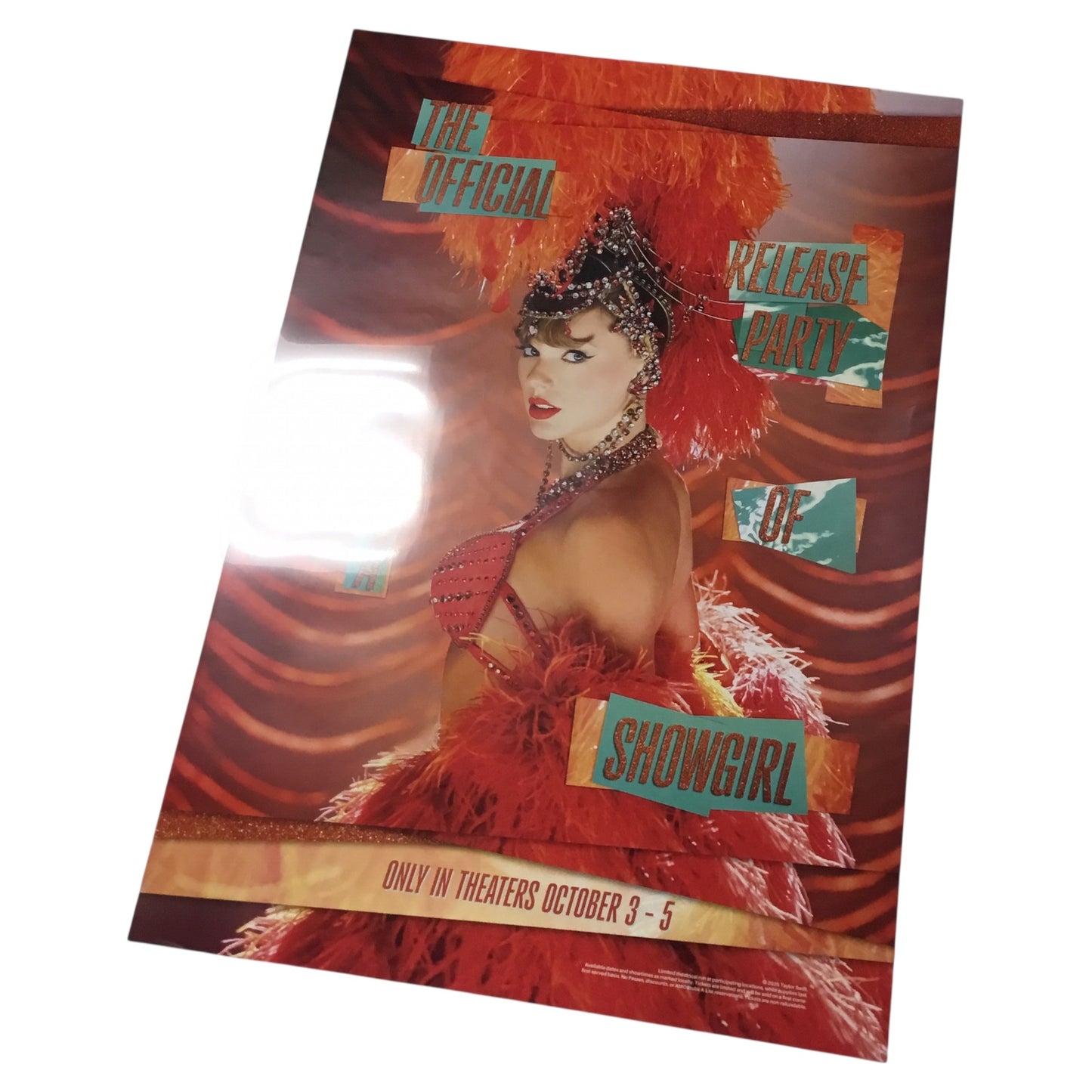 Taylor Swift “Life of a Showgirl” Official Release Party Poster (Excellent Condition)