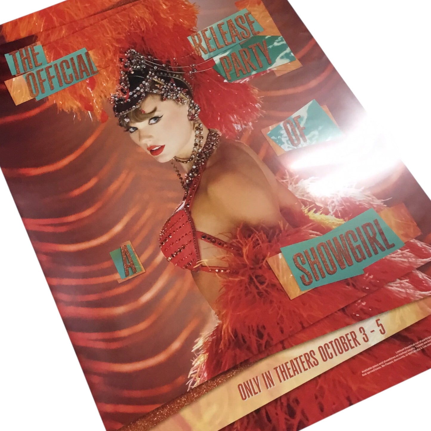 Taylor Swift “Life of a Showgirl” Official Release Party Poster (Excellent Condition)