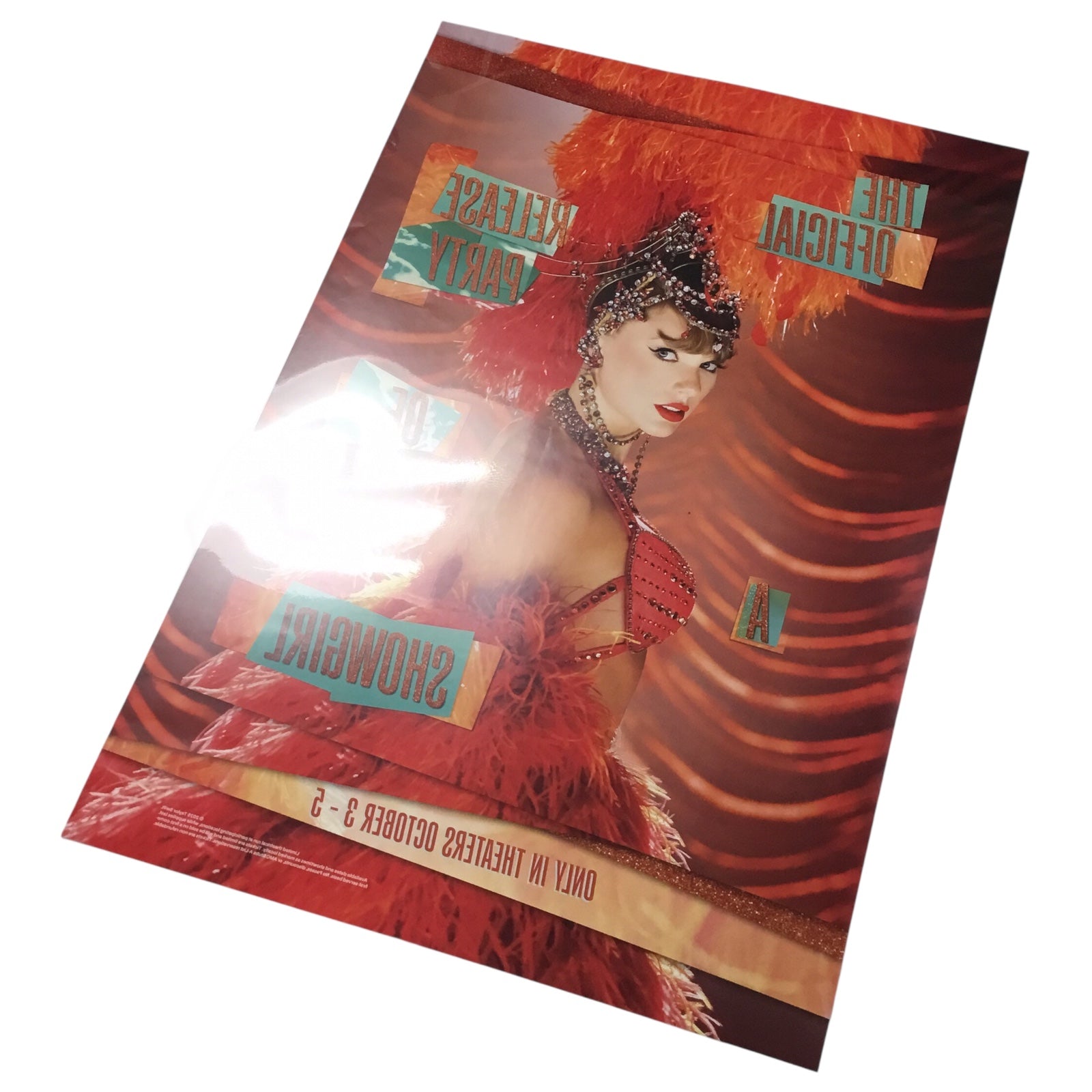 Taylor Swift “Life of a Showgirl” Official Release Party Poster (Excellent Condition)