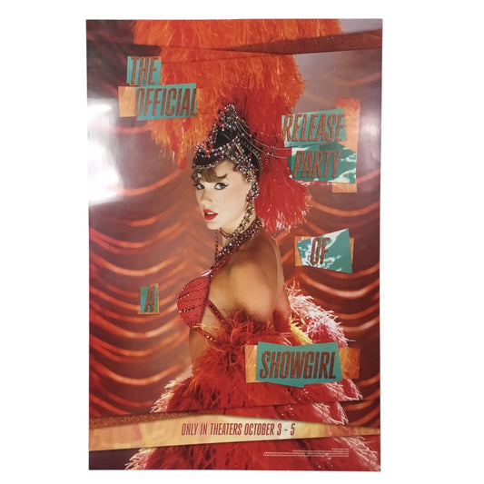 Taylor Swift “Life of a Showgirl” Official Release Party Poster (Excellent Condition)