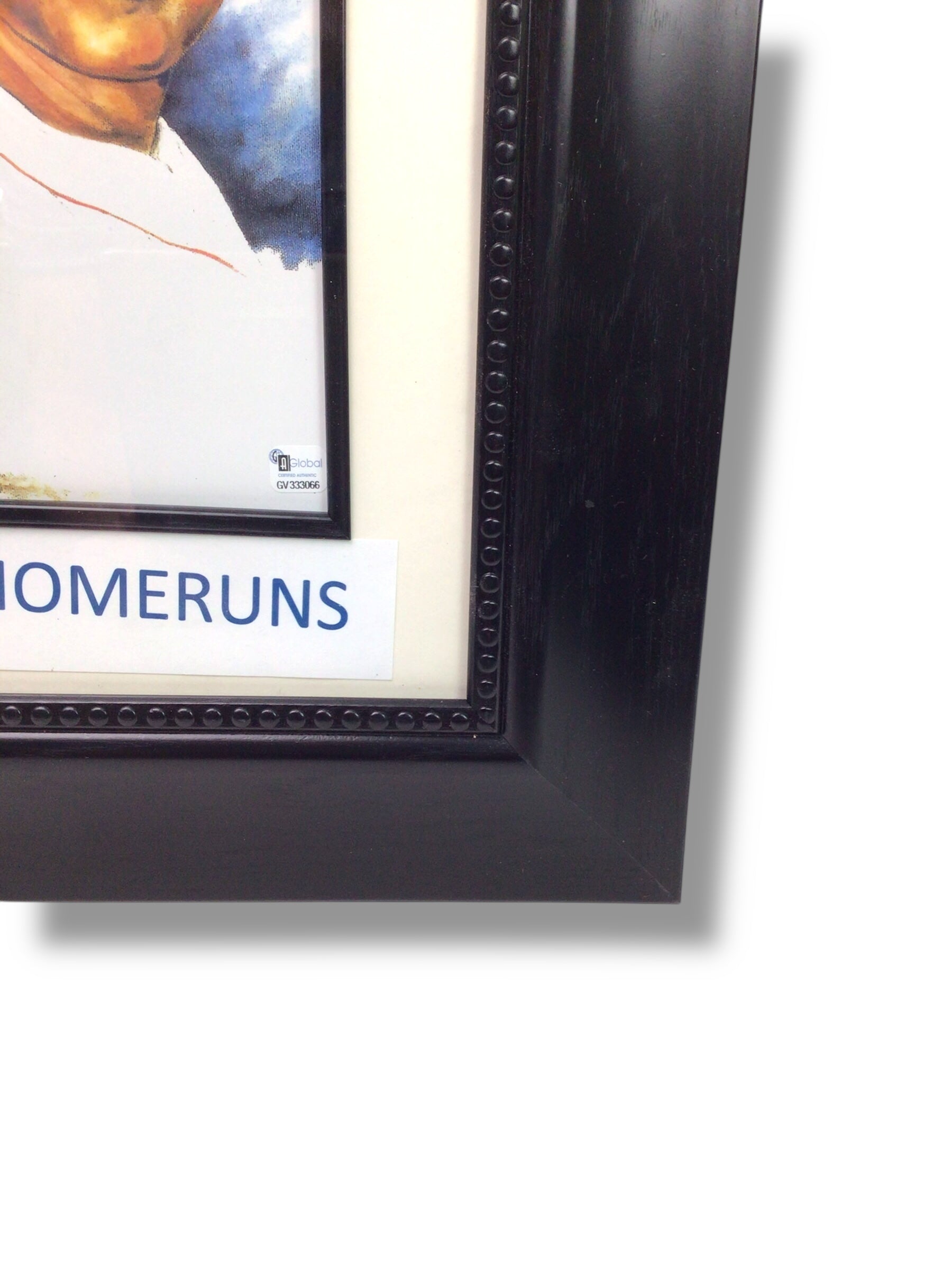 Ted Williams Signed Photo w/ Black Frame & Sports Card w/ Cert