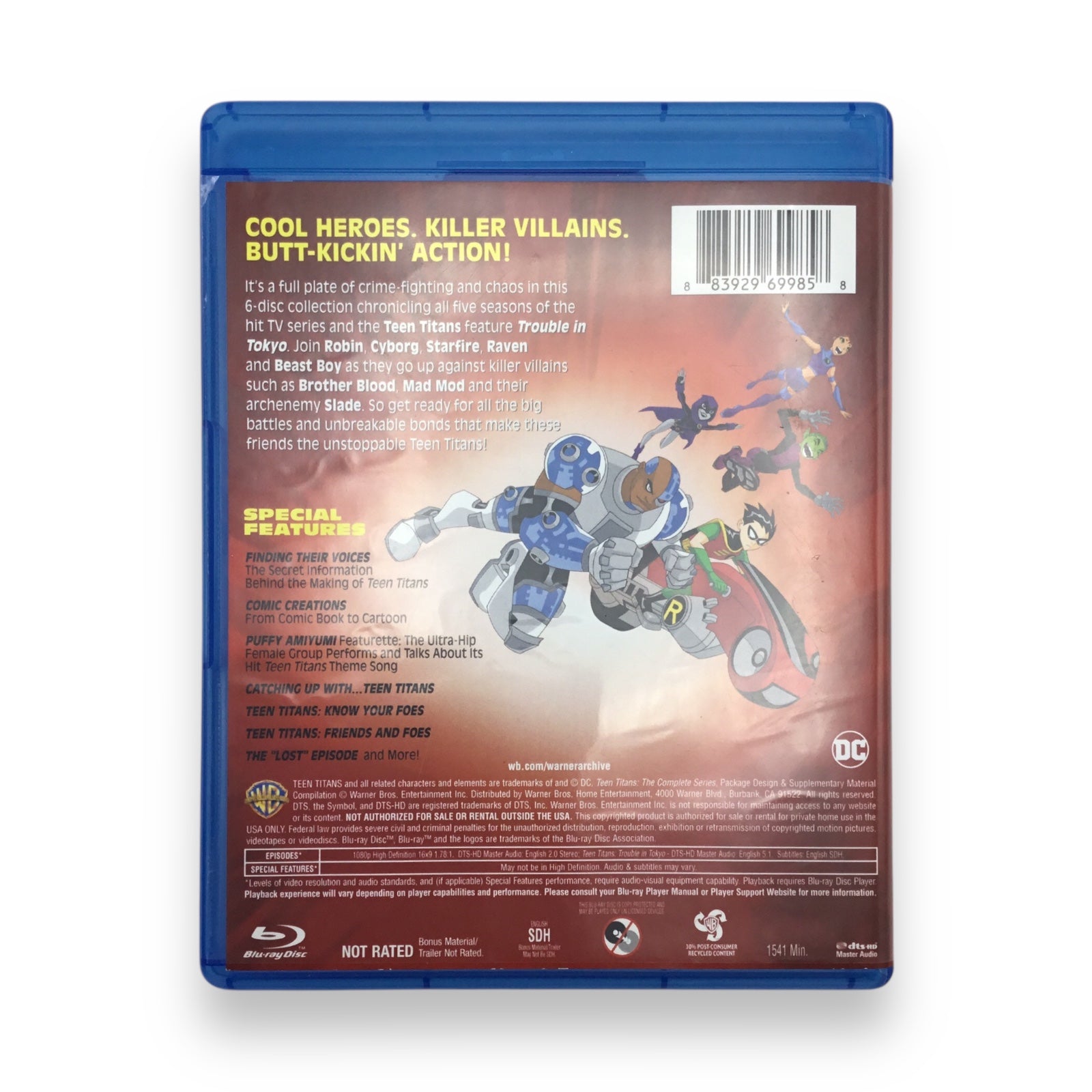 Teen Titans The Complete Series Blu-ray Warner Brothers Archive Collection