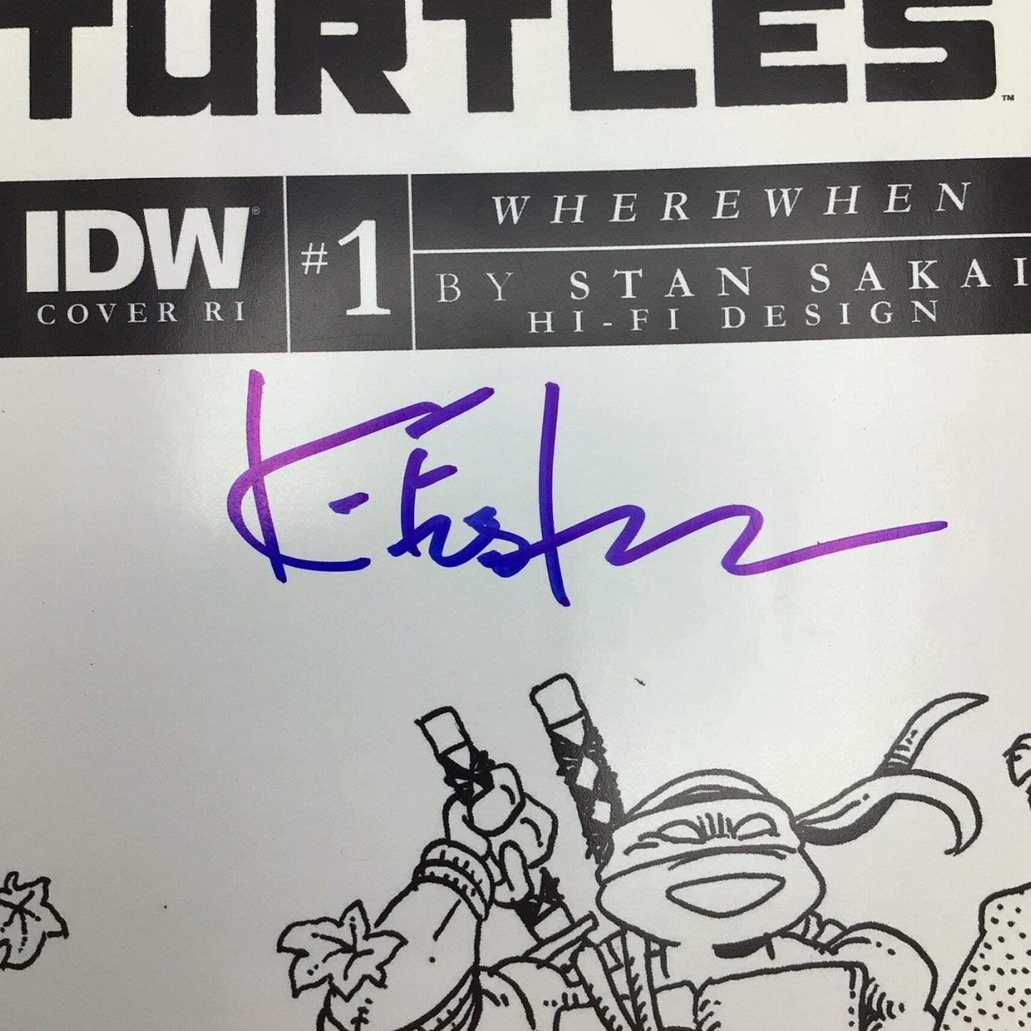 Teenage Mutant Ninja Turtles x Usagi Yojimbo #1 - Signed by Kevin Eastman