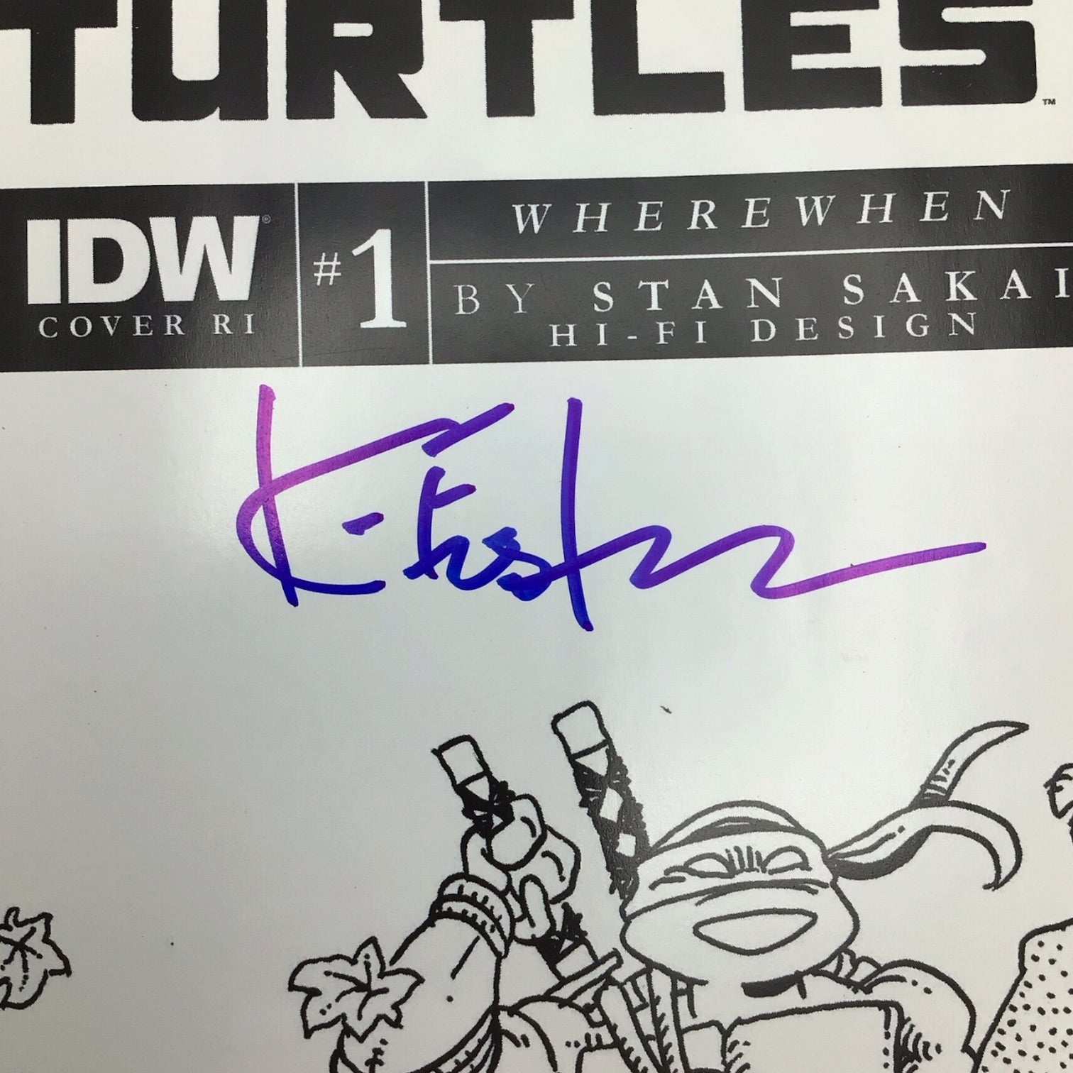 Teenage Mutant Ninja Turtles x Usagi Yojimbo #1 - Signed by Kevin Eastman