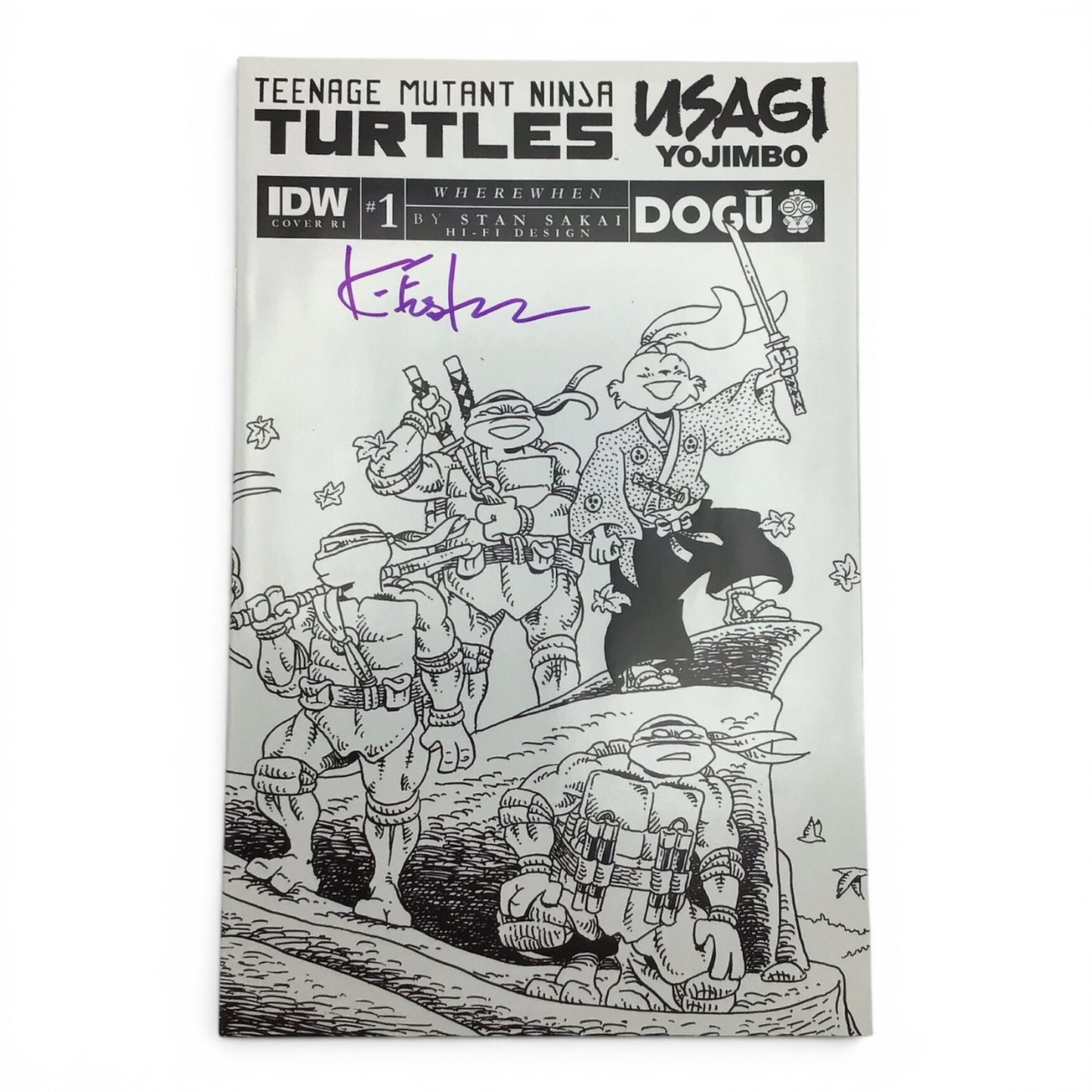 Teenage Mutant Ninja Turtles x Usagi Yojimbo #1 - Signed by Kevin Eastman