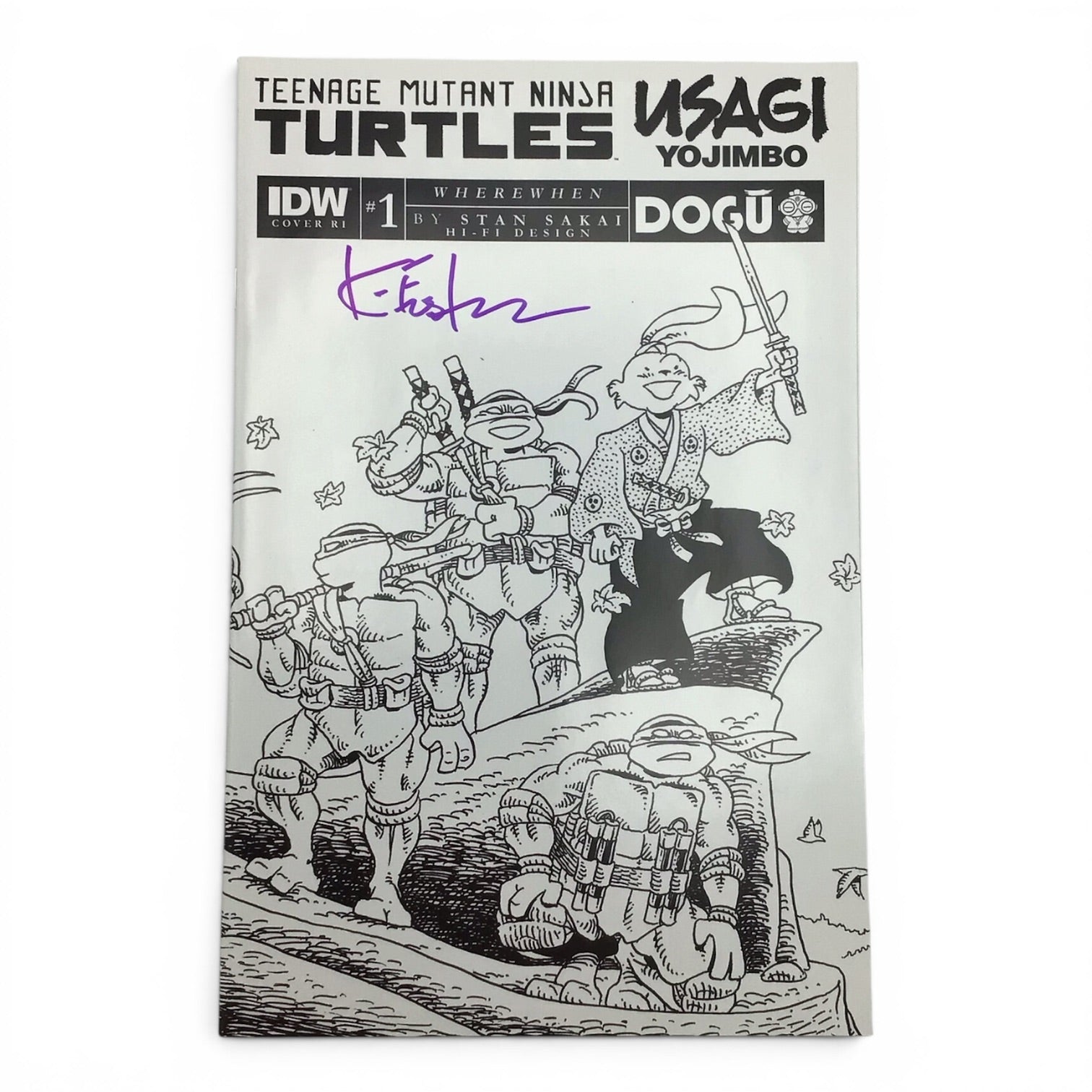 Teenage Mutant Ninja Turtles x Usagi Yojimbo #1 - Signed by Kevin Eastman
