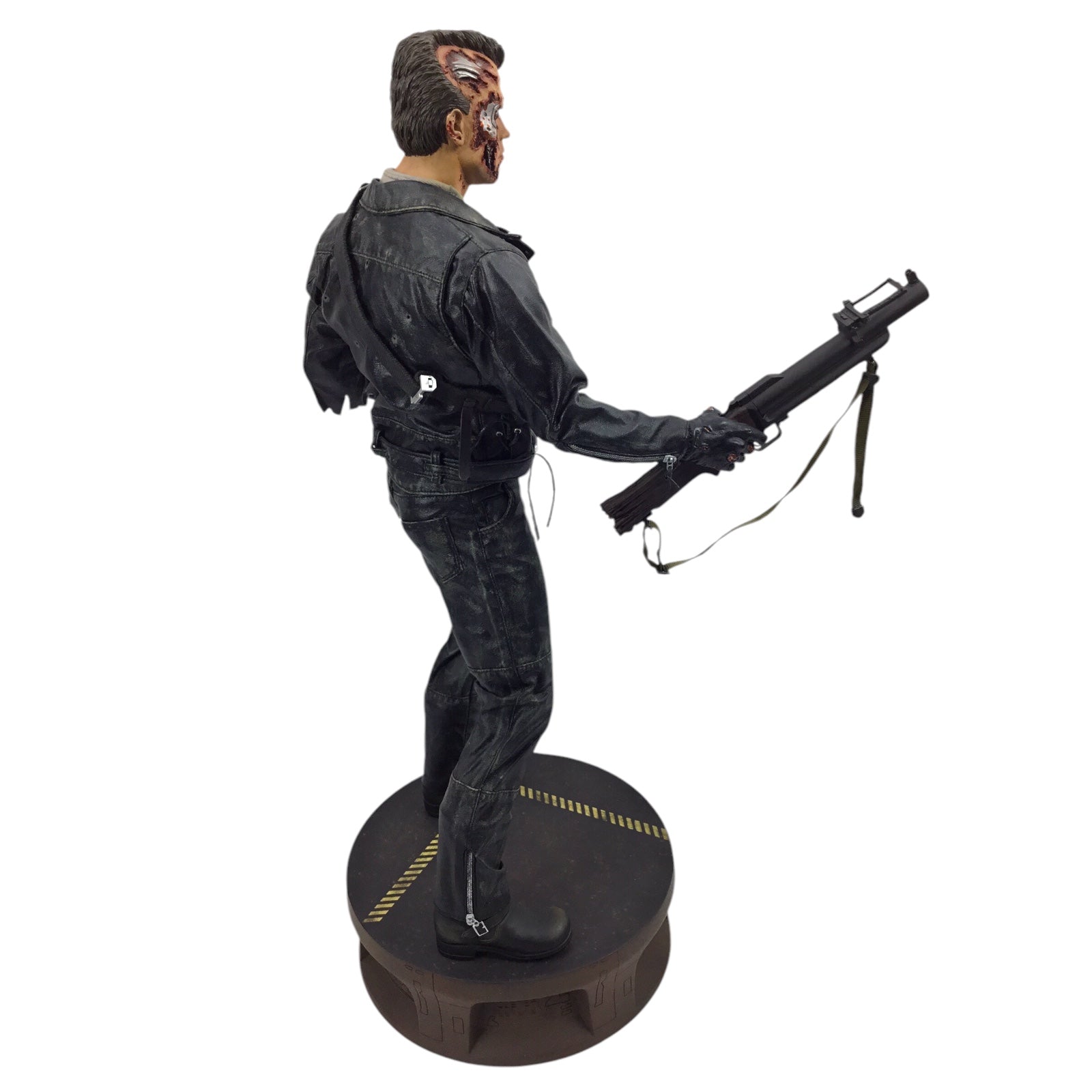 Terminator 2 T-800 Battle Damaged Sideshow Collectibles 1/4 Scale Polystone Statue