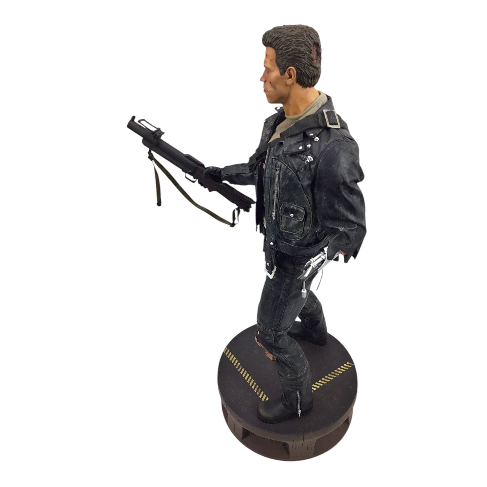 Terminator 2 T-800 Battle Damaged Sideshow Collectibles 1/4 Scale Polystone Statue