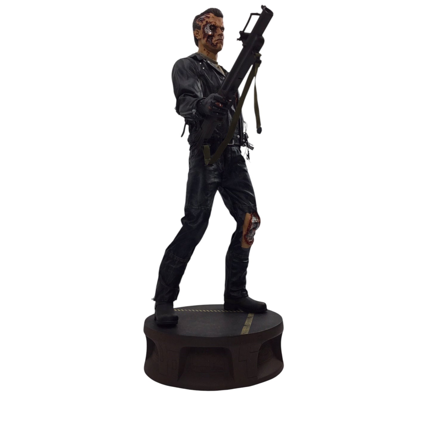 Terminator 2 T-800 Battle Damaged Sideshow Collectibles 1/4 Scale Polystone Statue