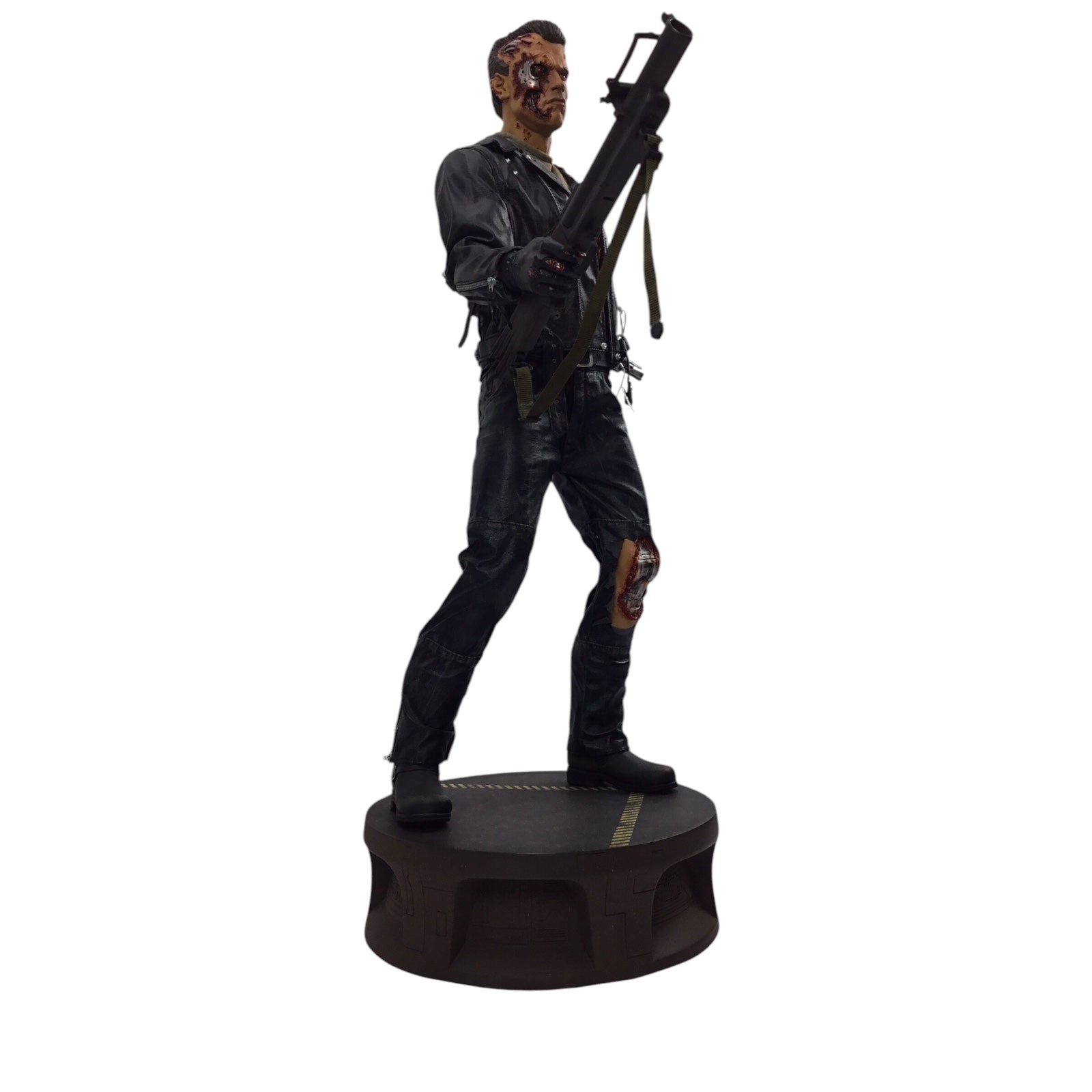 Terminator 2 T-800 Battle Damaged Sideshow Collectibles 1/4 Scale Polystone Statue