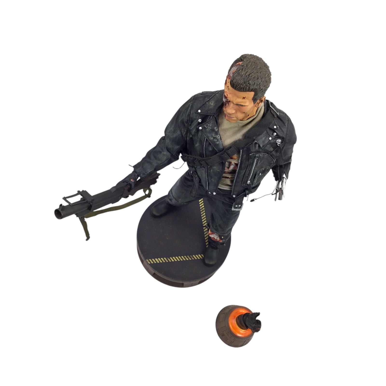 Terminator 2 T-800 Battle Damaged Sideshow Collectibles 1/4 Scale Polystone Statue