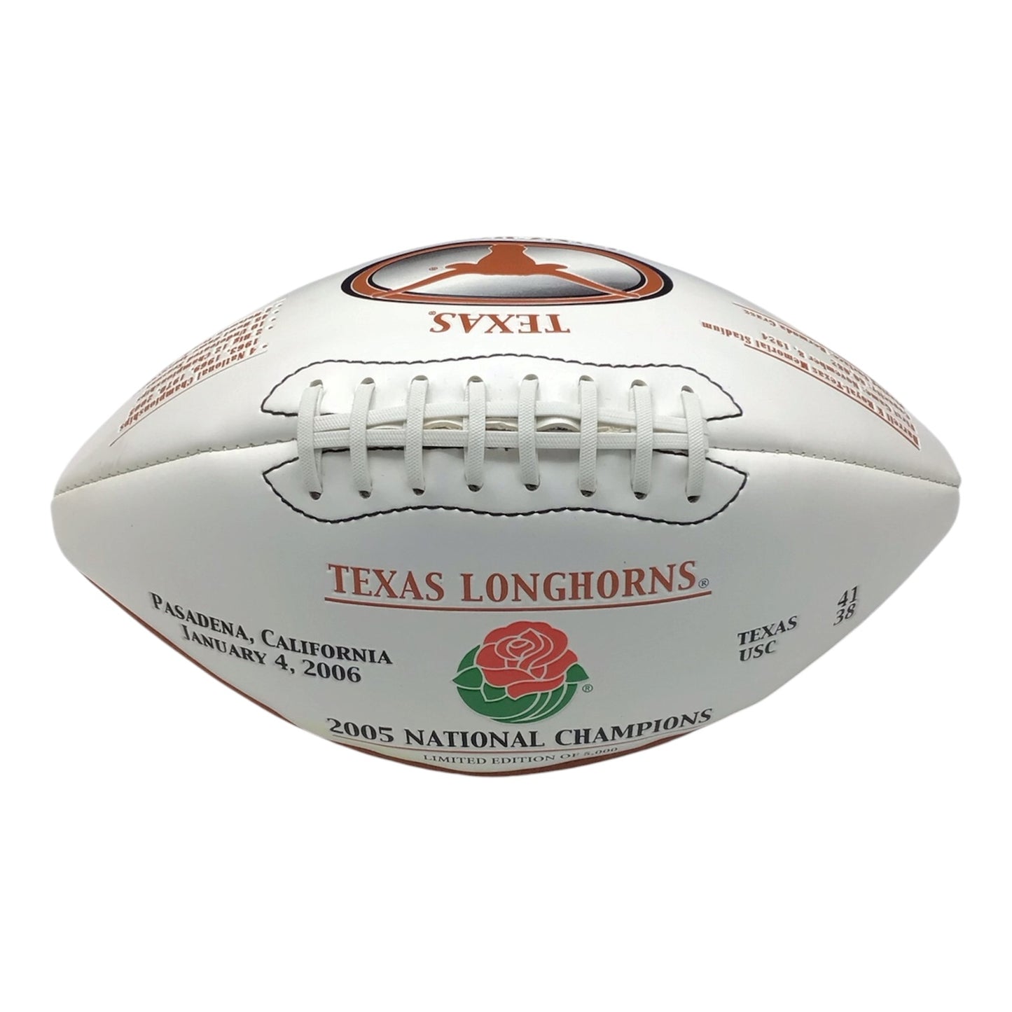 Texas Longhorns 2005 Nation Champions Limited Edition Football