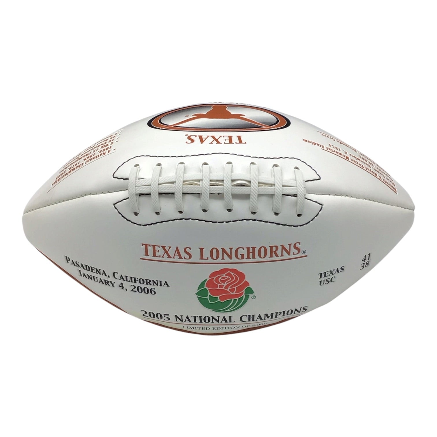 Texas Longhorns 2005 Nation Champions Limited Edition Football