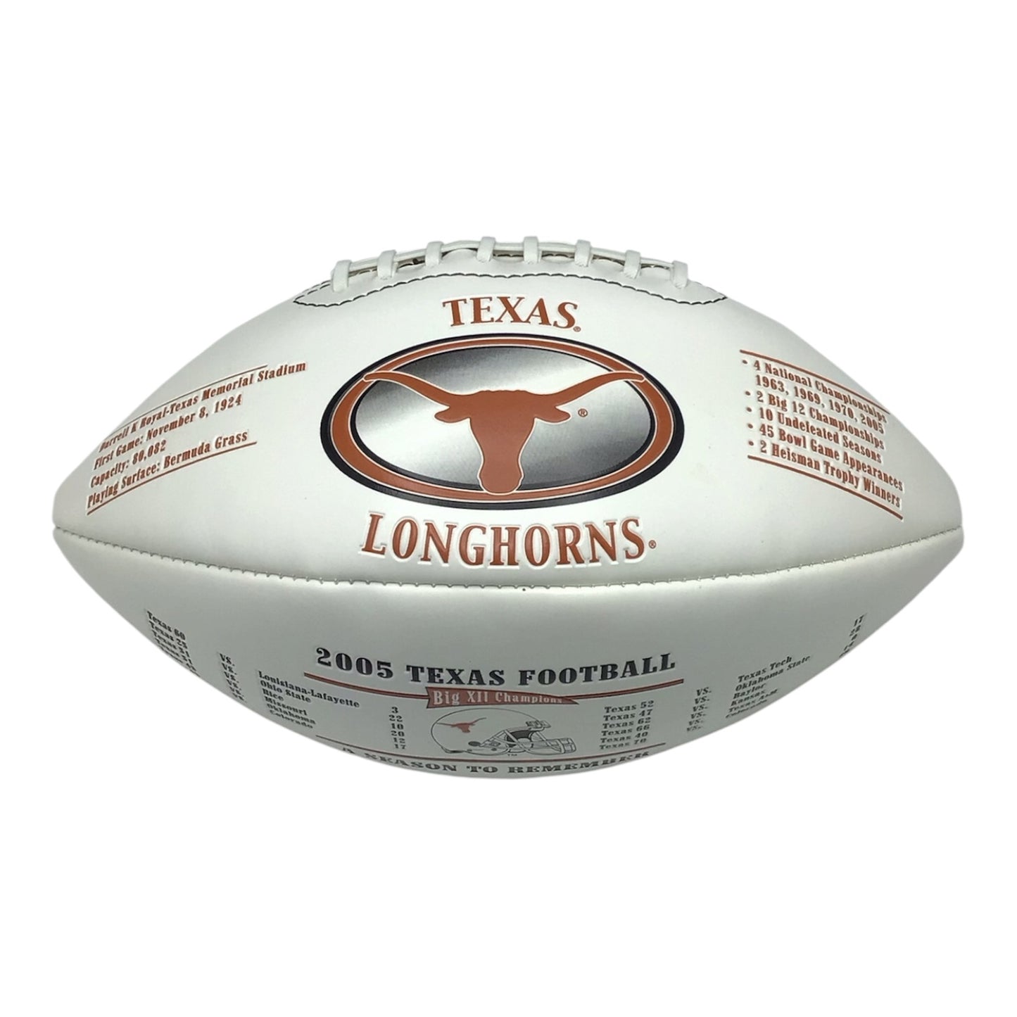 Texas Longhorns 2005 Nation Champions Limited Edition Football