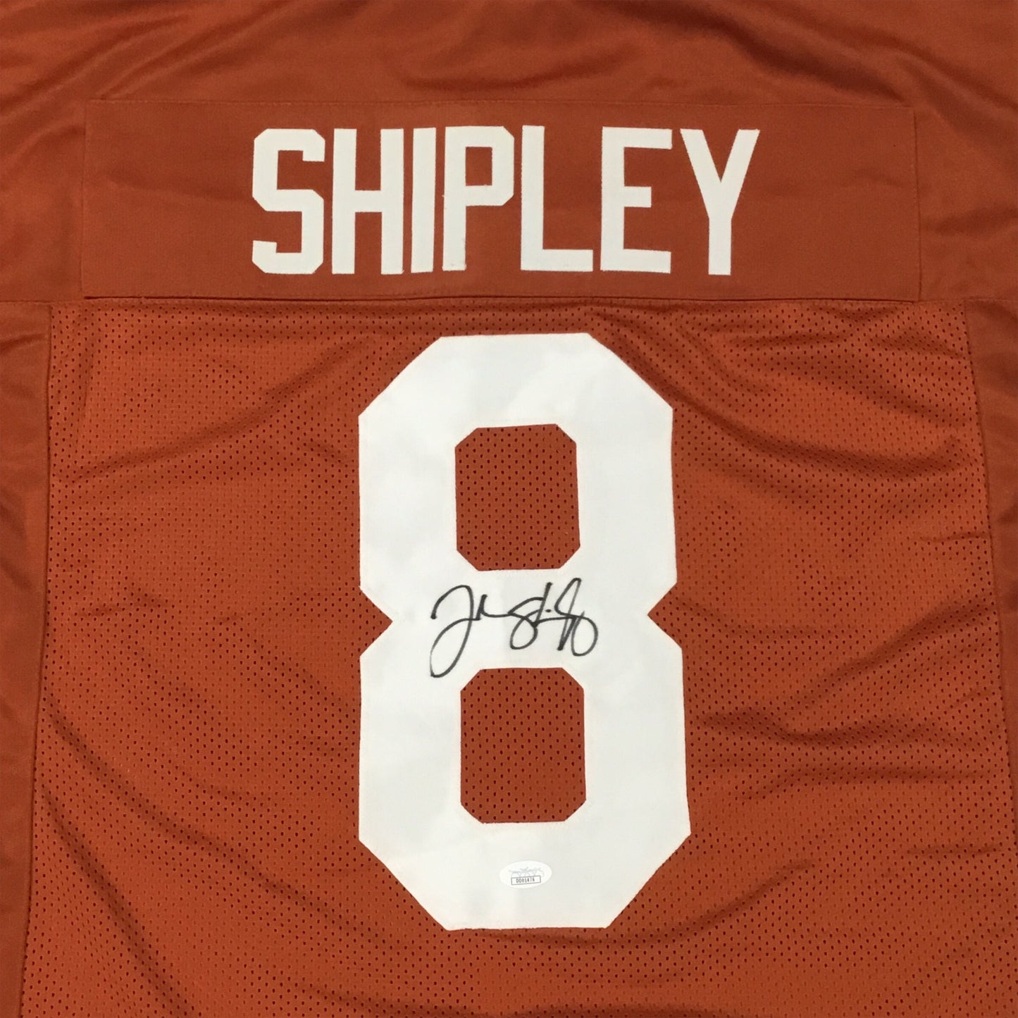 Texas Longhorns Jordan Shipley #8 Signed Orange Jersey (Size XL, Excellent Condition)