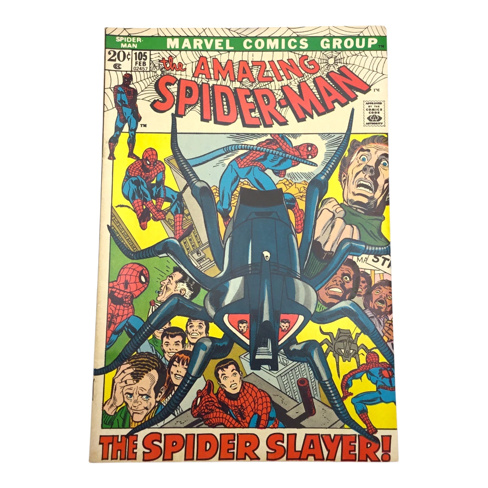 The Amazing Spider-Man #105 – “The Spider Slayer” (VG/FN)