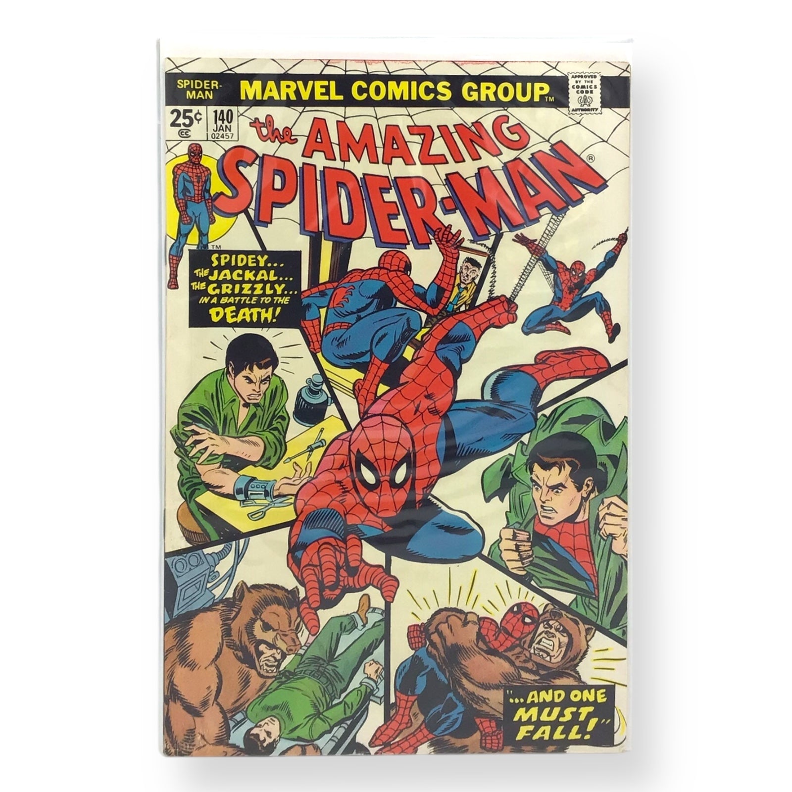 The Amazing Spider-Man #140 (Jan 1975) – The Jackal & Grizzly Attack