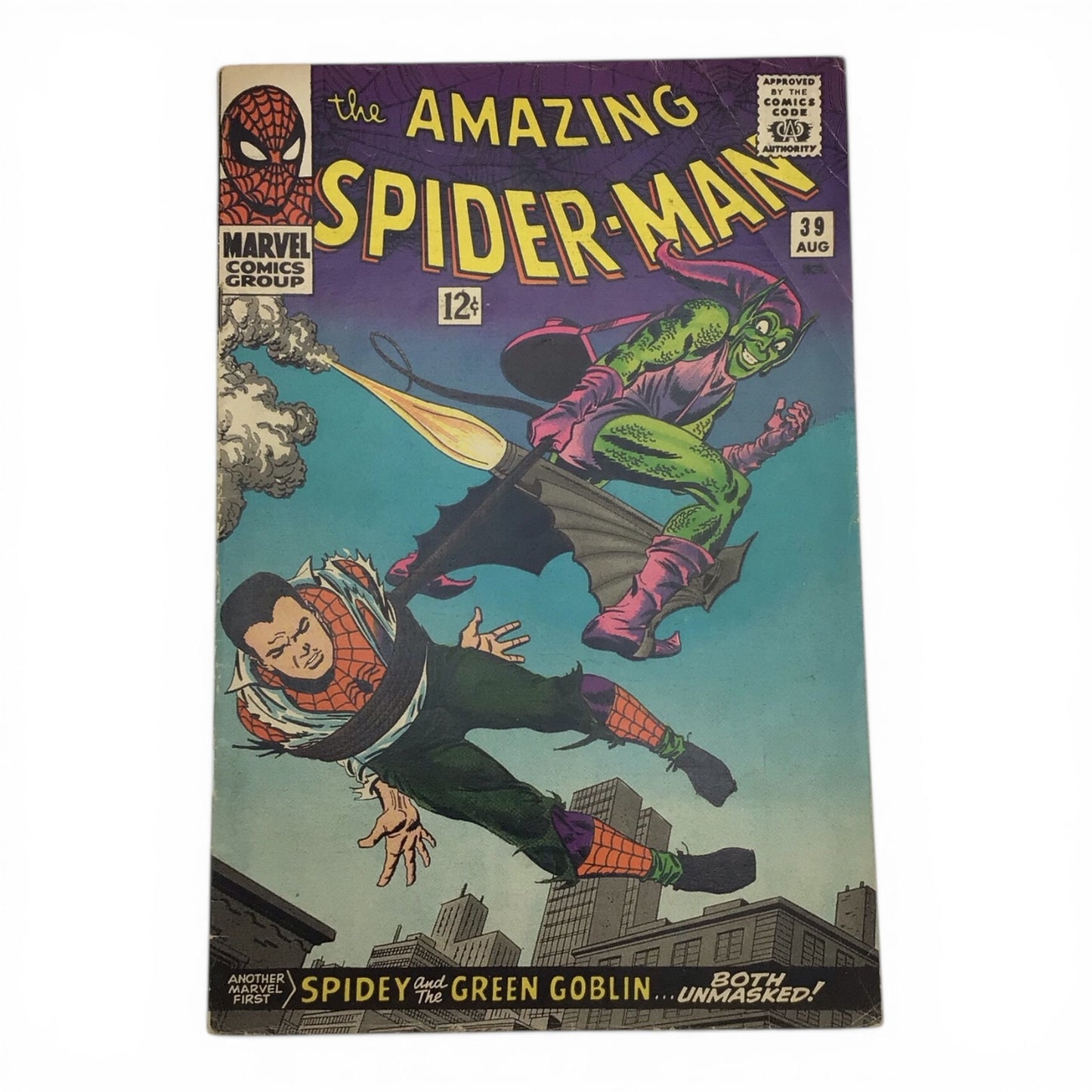 The Amazing Spider-Man #39 – “Spidey and the Green Goblin... Both Unmasked!” (VG/FN)