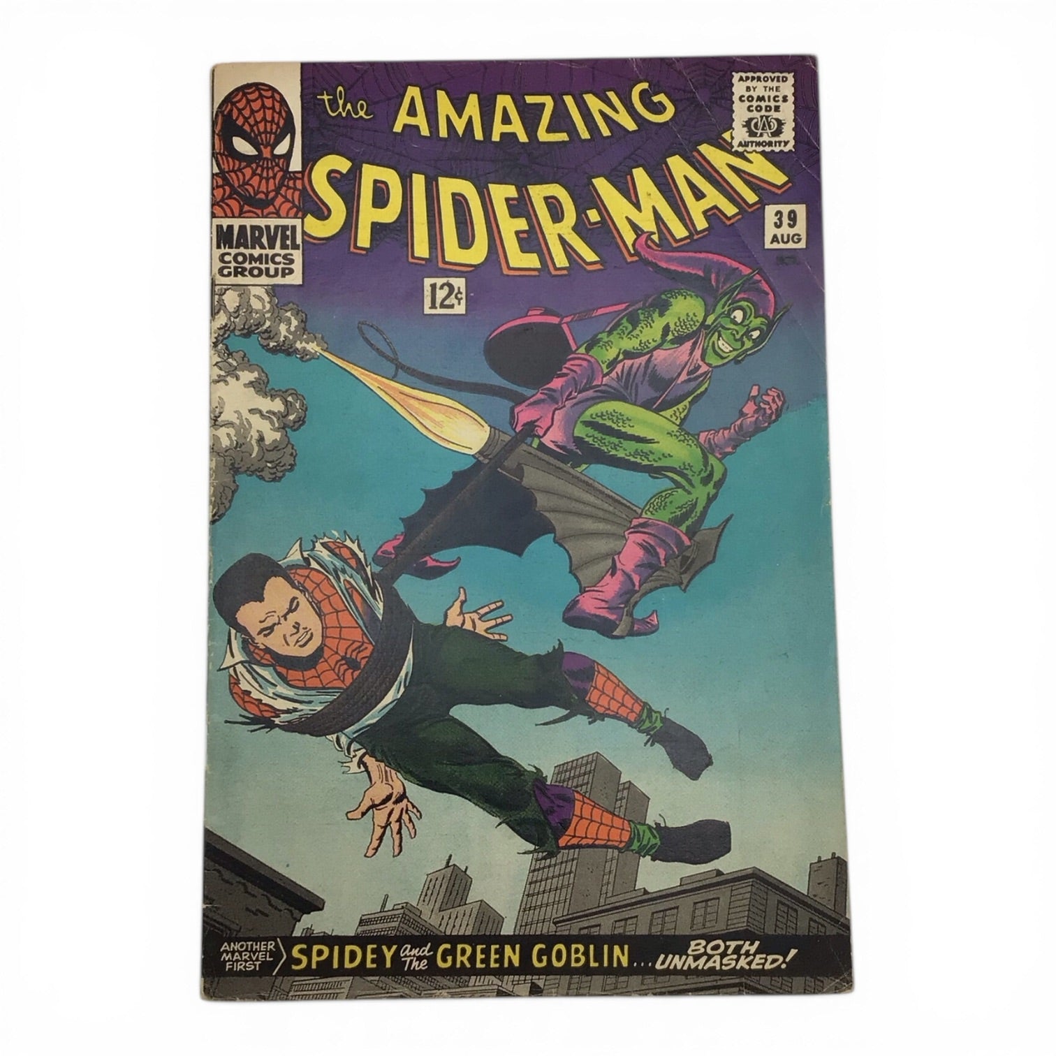 The Amazing Spider-Man #39 – “Spidey and the Green Goblin... Both Unmasked!” (VG/FN)