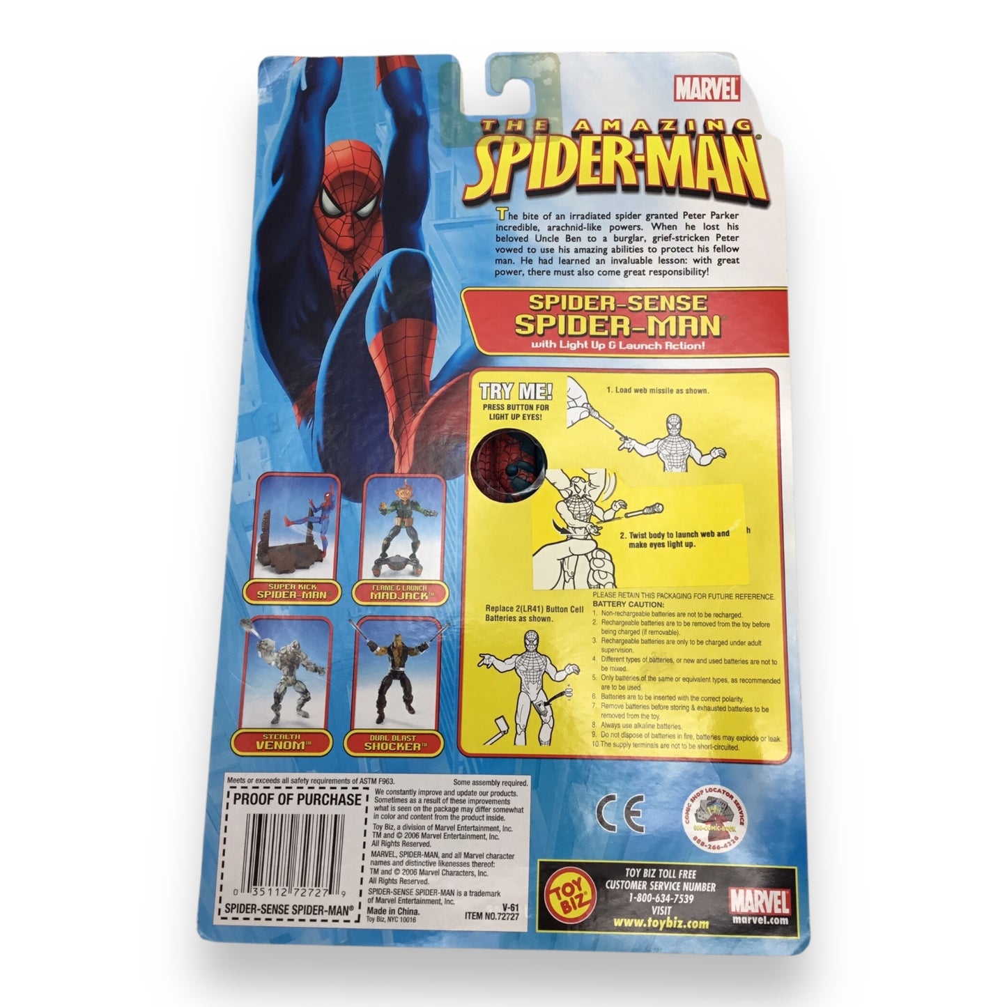 The Amazing Spider-Man Spider-Senser Action Figure with Light Up & Launch Action
