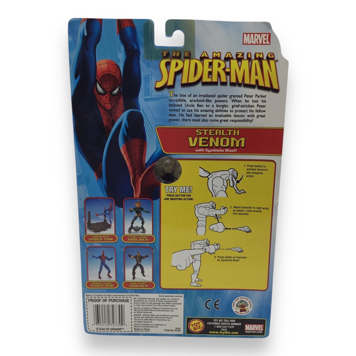 The Amazing Spider-Man Stealth Venom Action Figure 2006