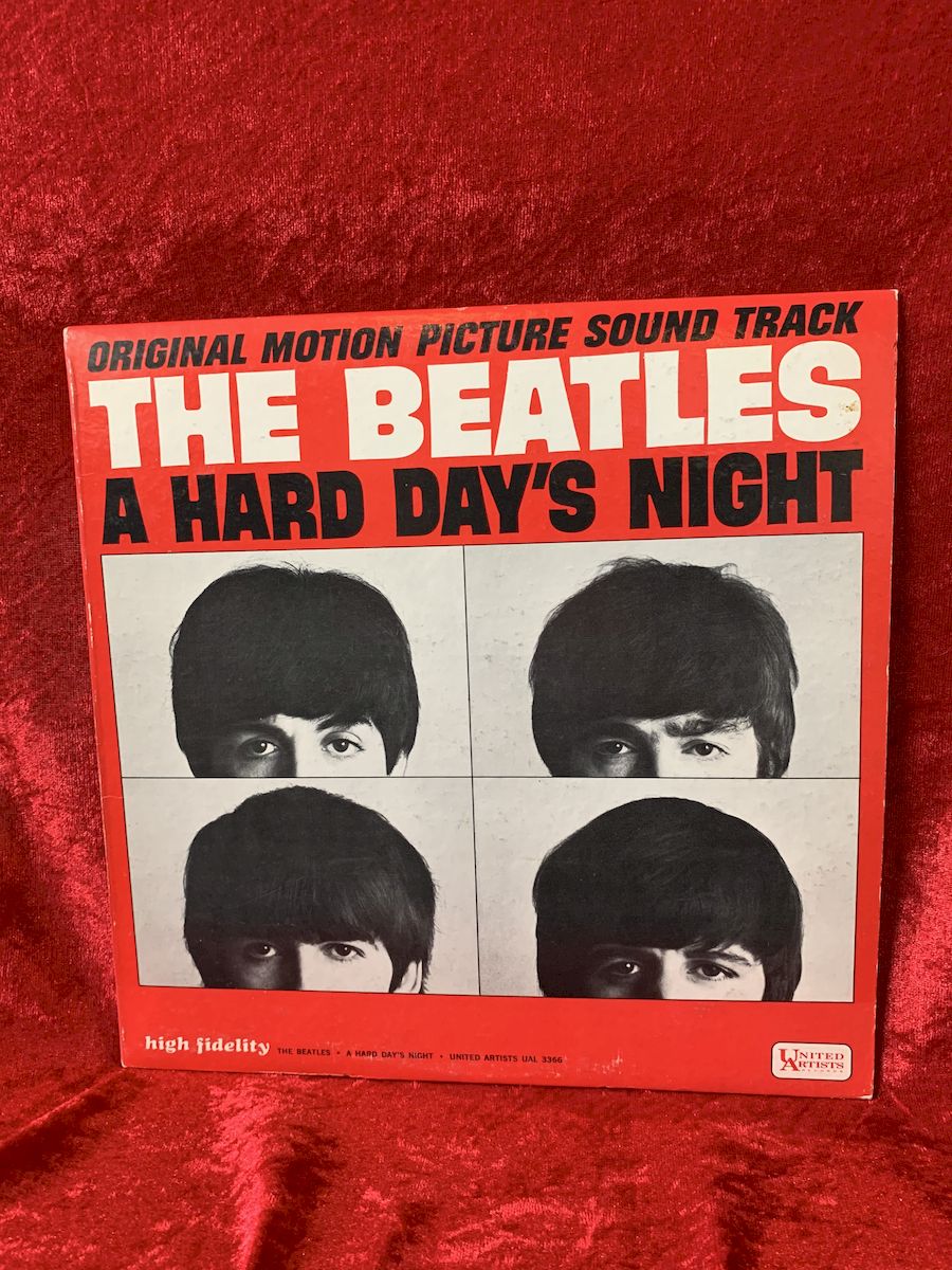 The Beatles A Hard Day's Night MONO 33 LP Album 1964 VG++ Original Pressing