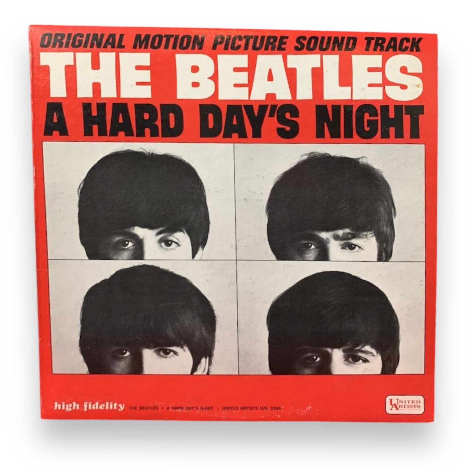 The Beatles A Hard Day's Night MONO 33 LP Album 1964 VG++ Original Pressing