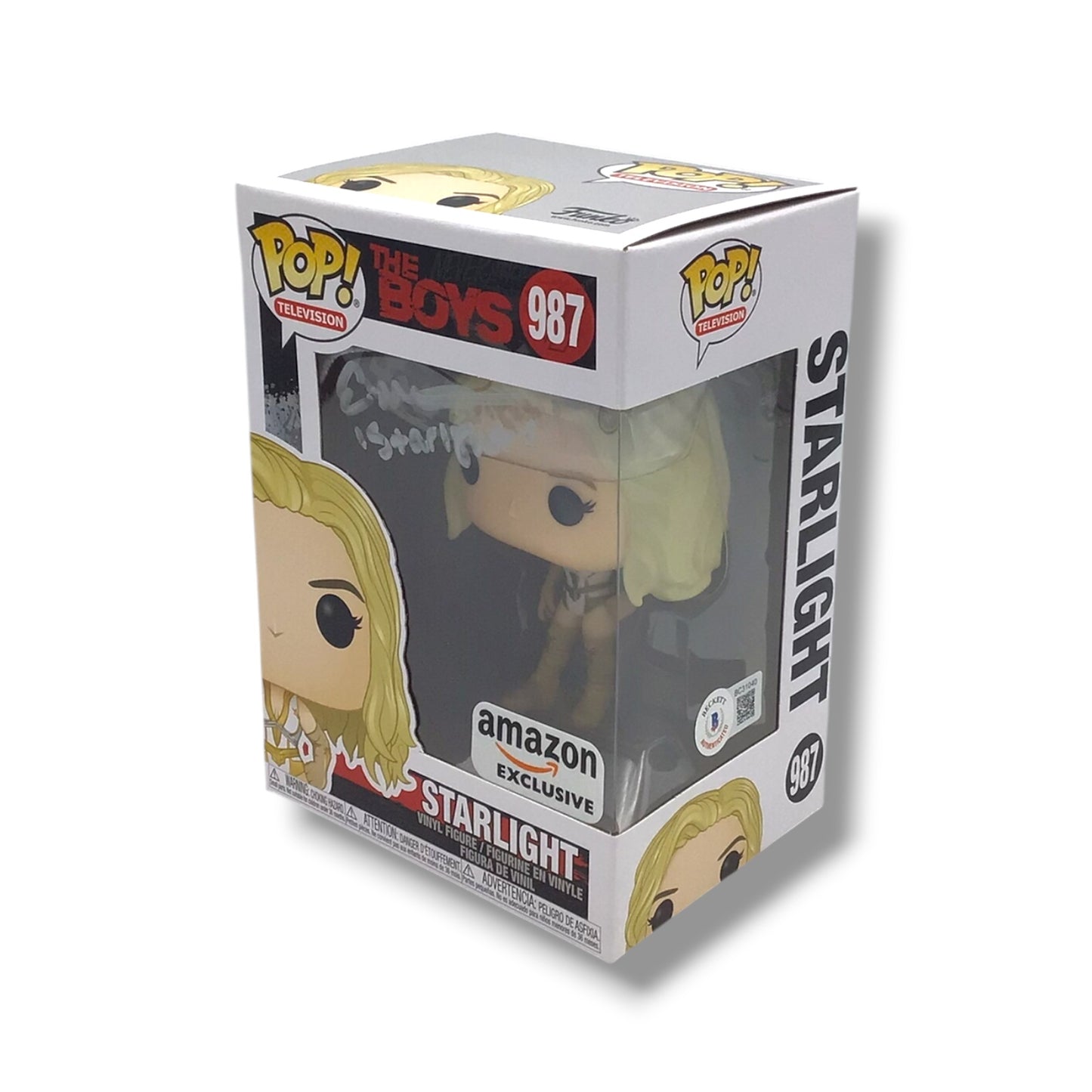 The Boys (#987) Starlight Funko POP! | Signed by Erin Moriarty (Beckett Certified)