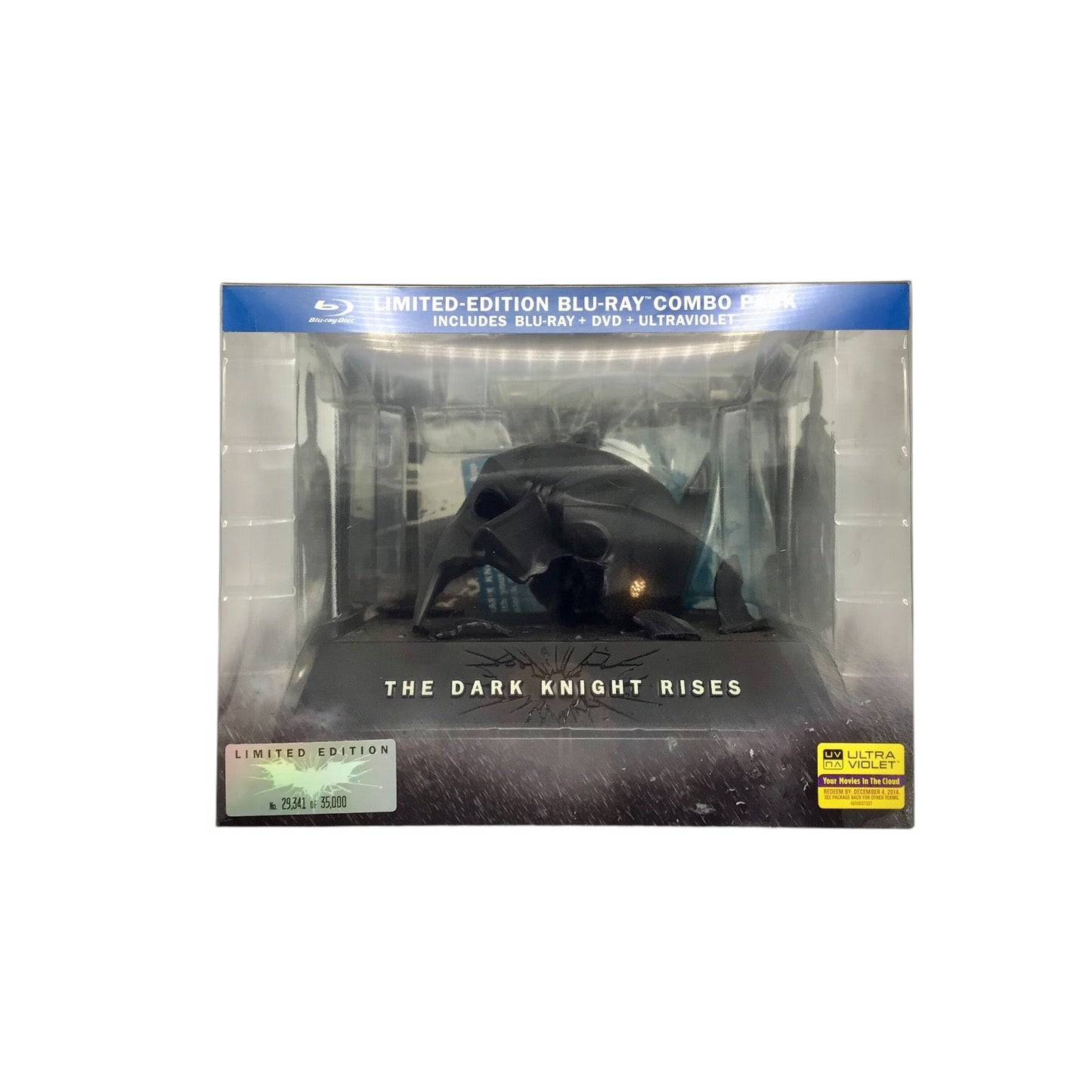 The Dark Knight Rises Blu-ray DVD Limited Edition Bat Cowl Special Case Mask Bat