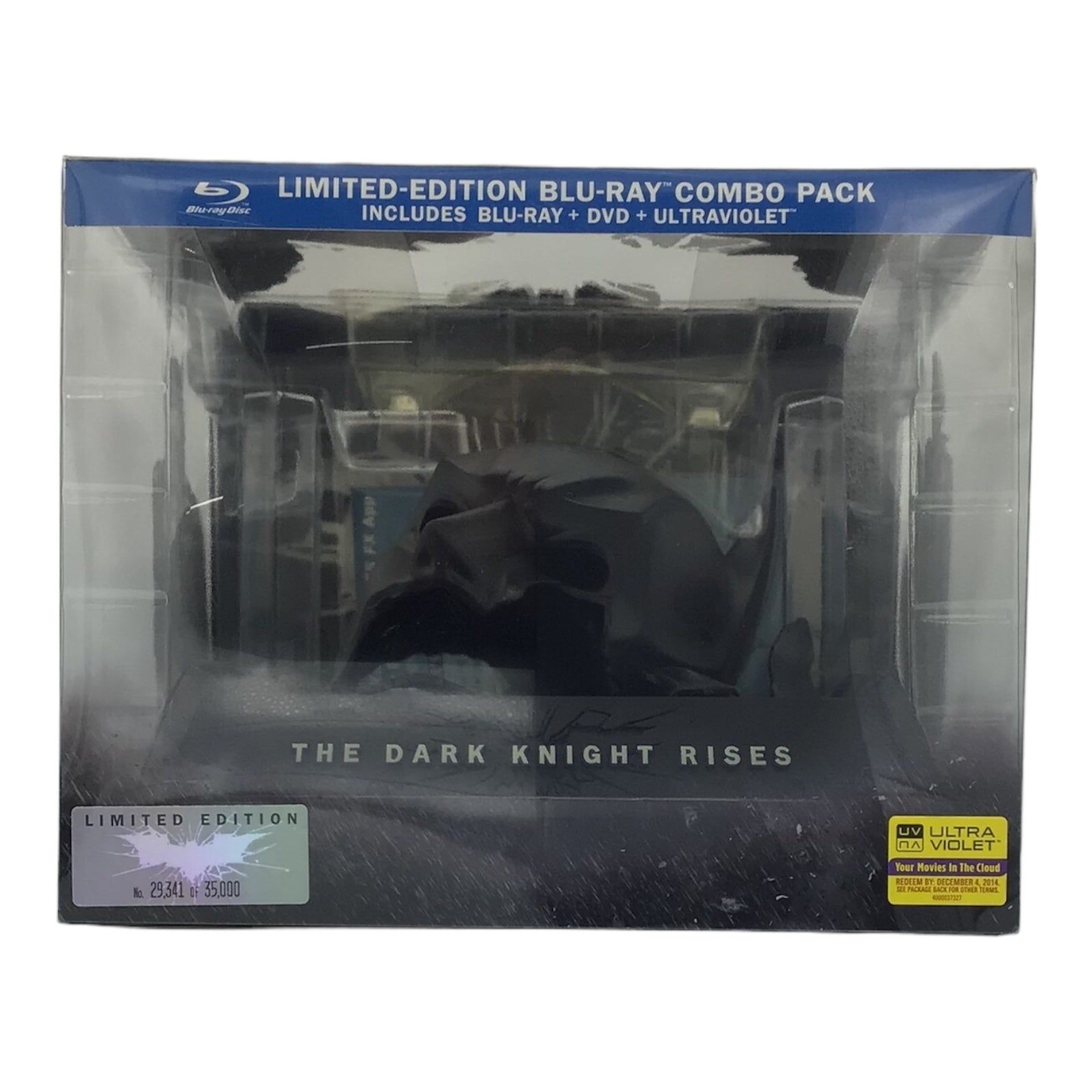 The Dark Knight Rises Blu-ray DVD Limited Edition Bat Cowl Special Case Mask Bat