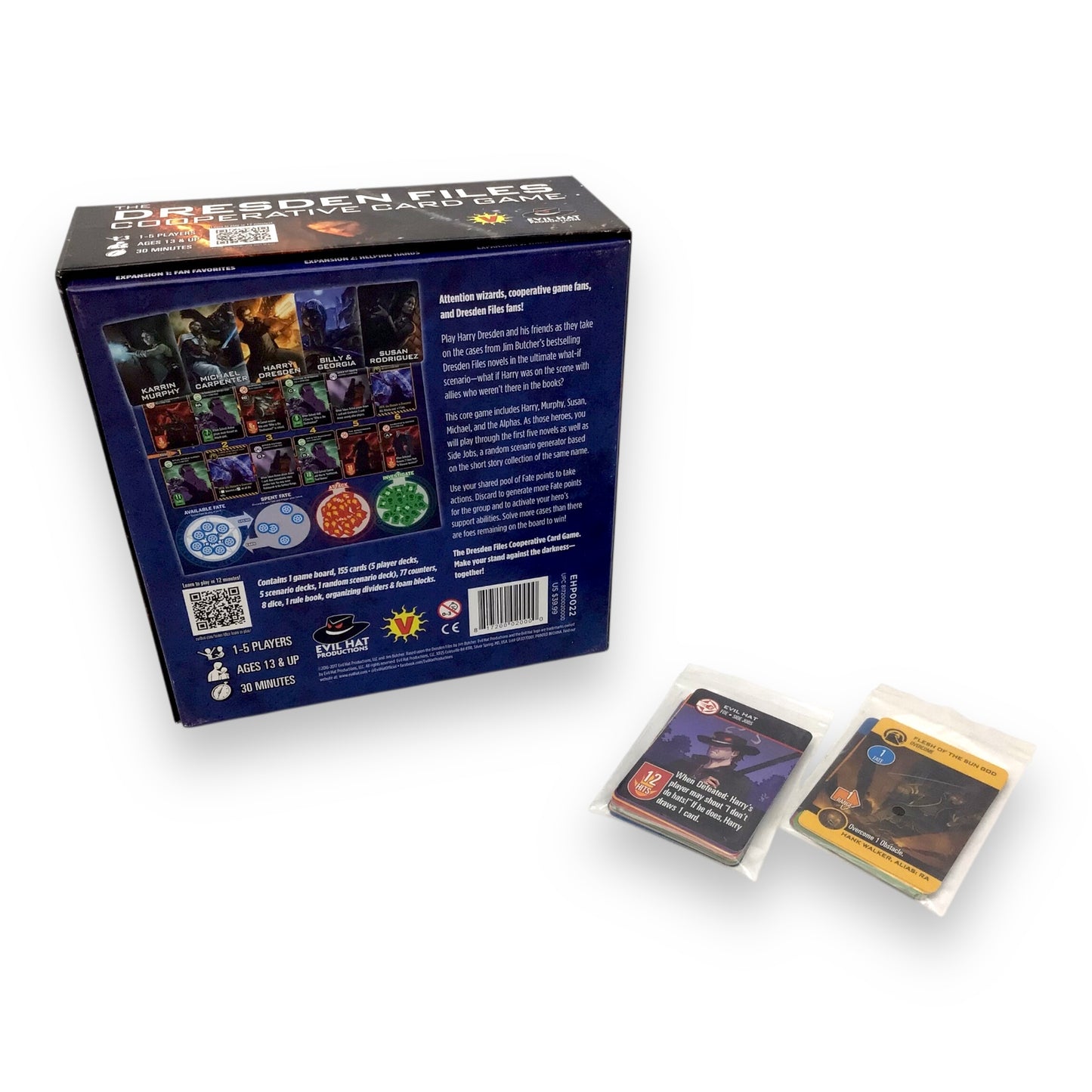 The Dresden Files Cooperative Card Game By Evil Hat - Complete