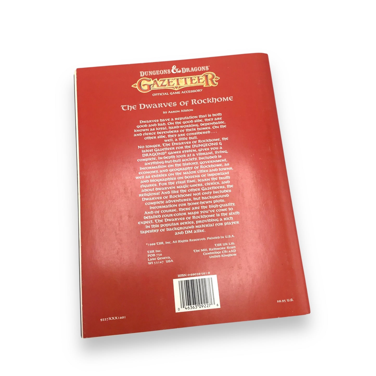 The Dwarves of Rockhome Gazetteer Dungeons & Dragons